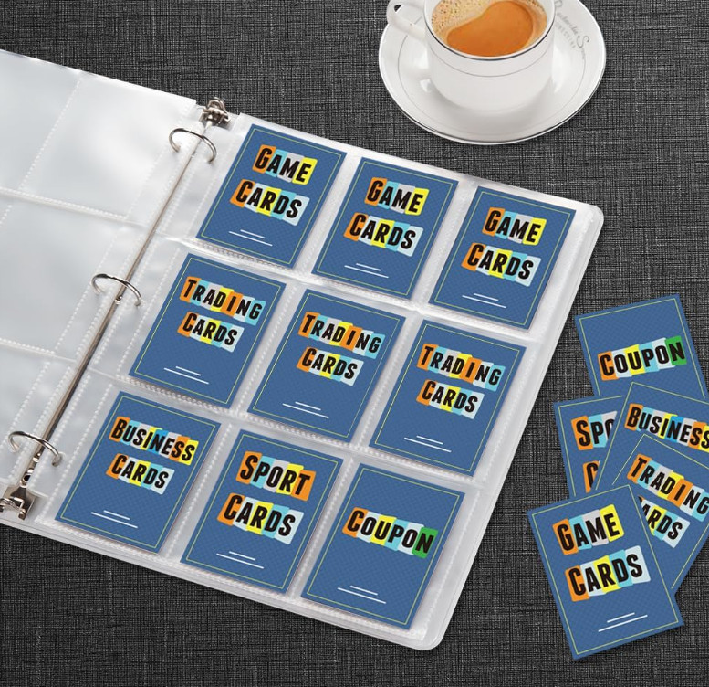 36 Pack 9 Pocket Page Protector, Sooez Trading Card Sleeves Pages Clear – NEW
