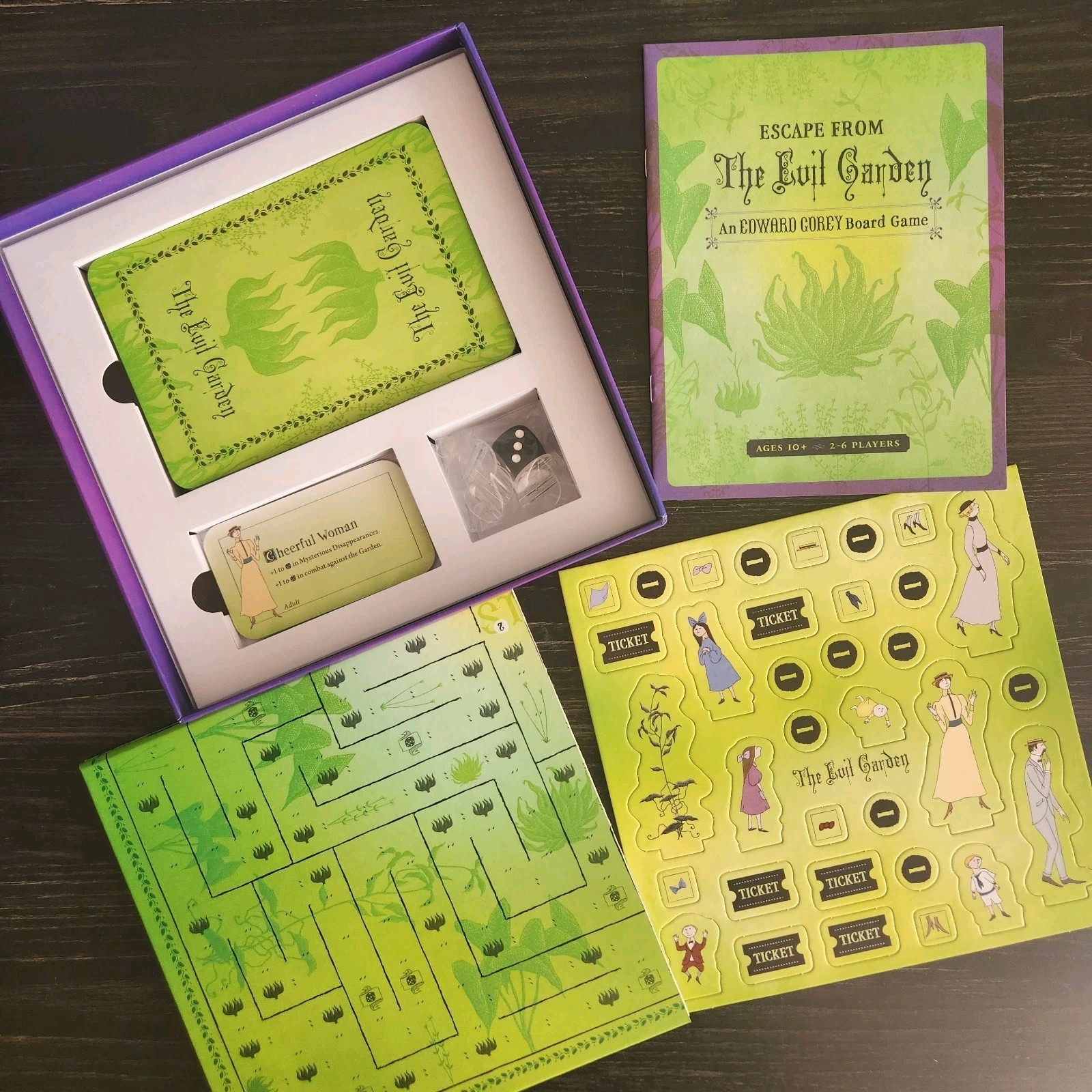Escape From The Evil Garden: An Edward Gorey Board Game New