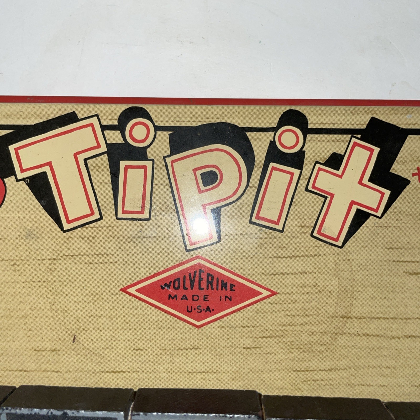 1930’s/40’s Tipit Tin Dice Game Wolverine Supply & Manufacturing Pittsburgh PA