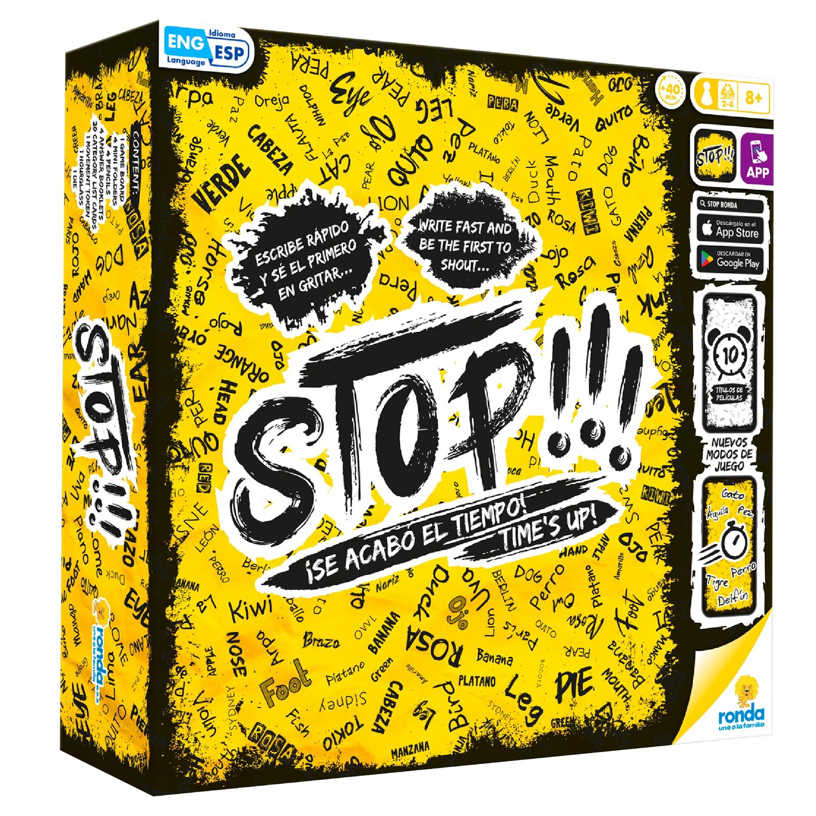 Stop Board Game for Family and Friends Includes Game Board Folders Pencils No…