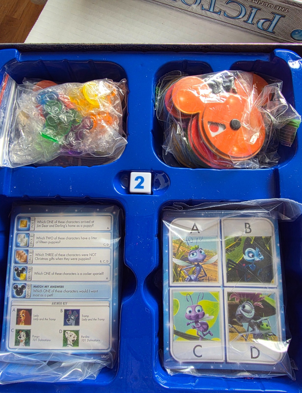 Disney Pictopia Board Game 2013 Wonder Forge Nearly Complete Missing 1 Token