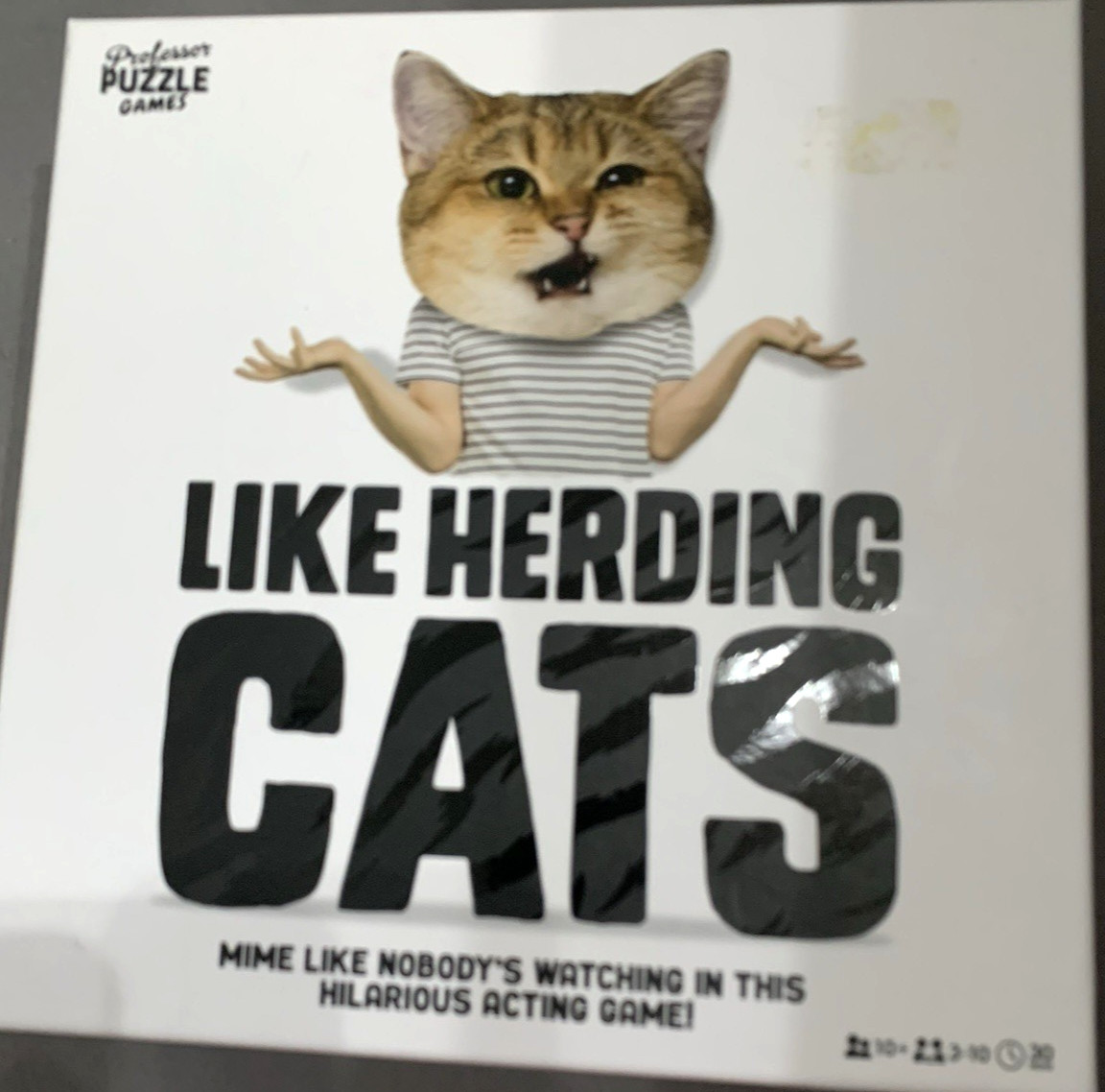 Like Herding Cats Hilarious Acting Game 3-10 Players Ages 10+ 30 minutes avg NIB