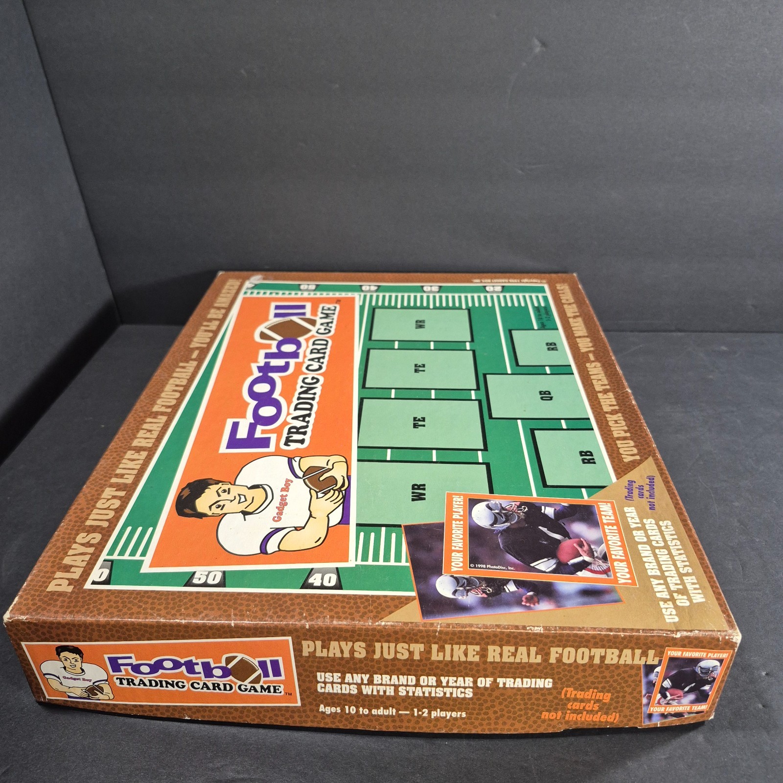 Vintage Football Trading Card Board Game use any Brand Year Cards w/ Statistics
