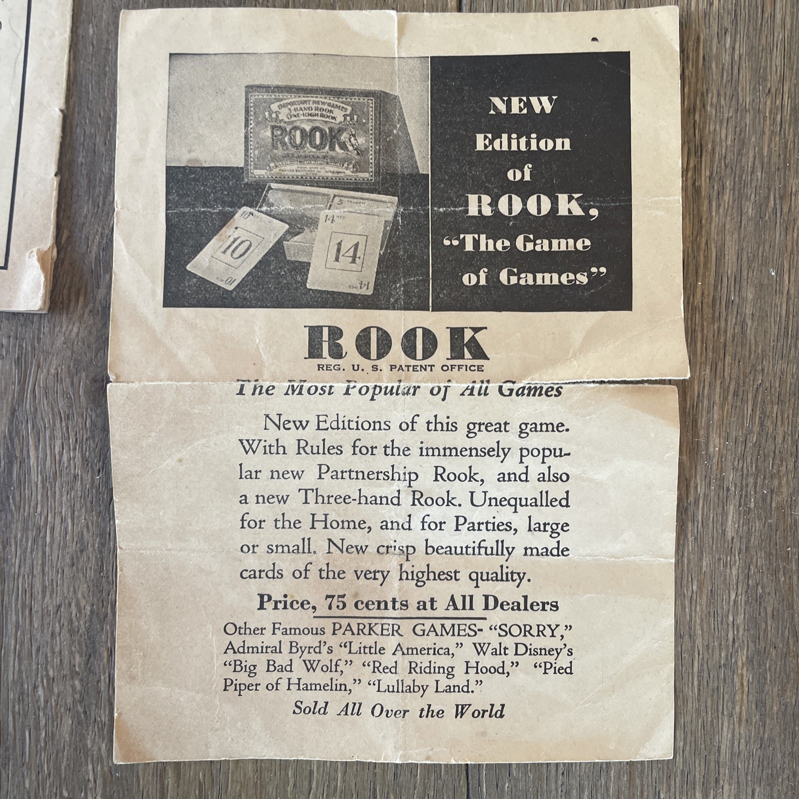 RARE 1930s Fashionable English Game SORRY! Complete Board Game Early Edition