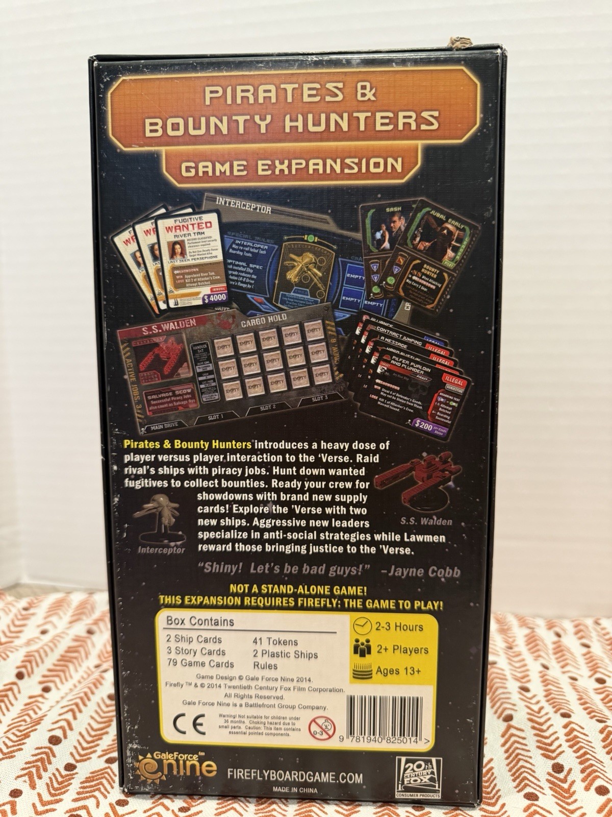 Gale Force Nine- Firefly the Game~ Pirates & Bounty Hunters~Game Expansion New