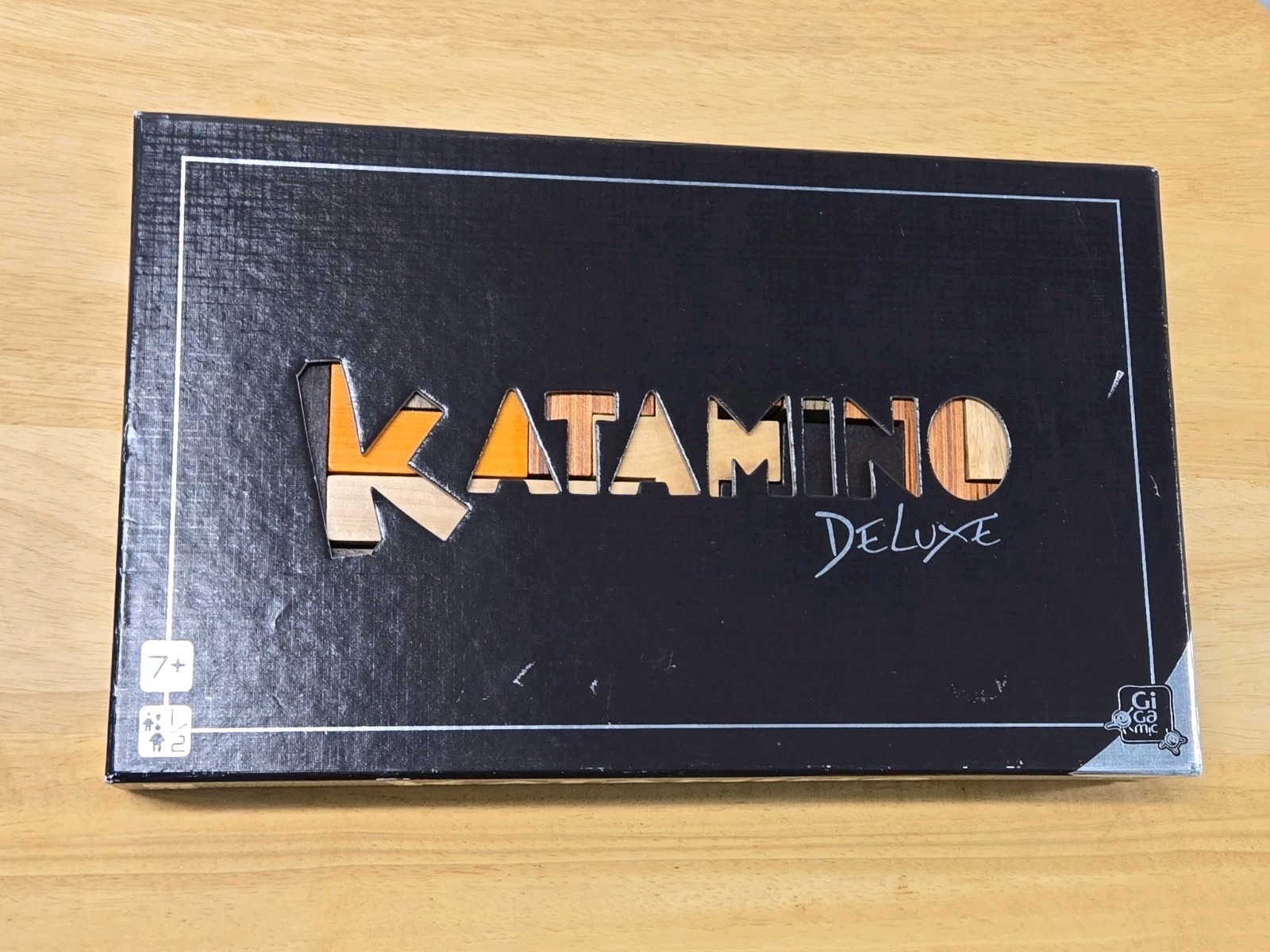 KATAMINO DELUXE Wood Block Game by Gigamic, 1993. Complete set w/ Book EUC