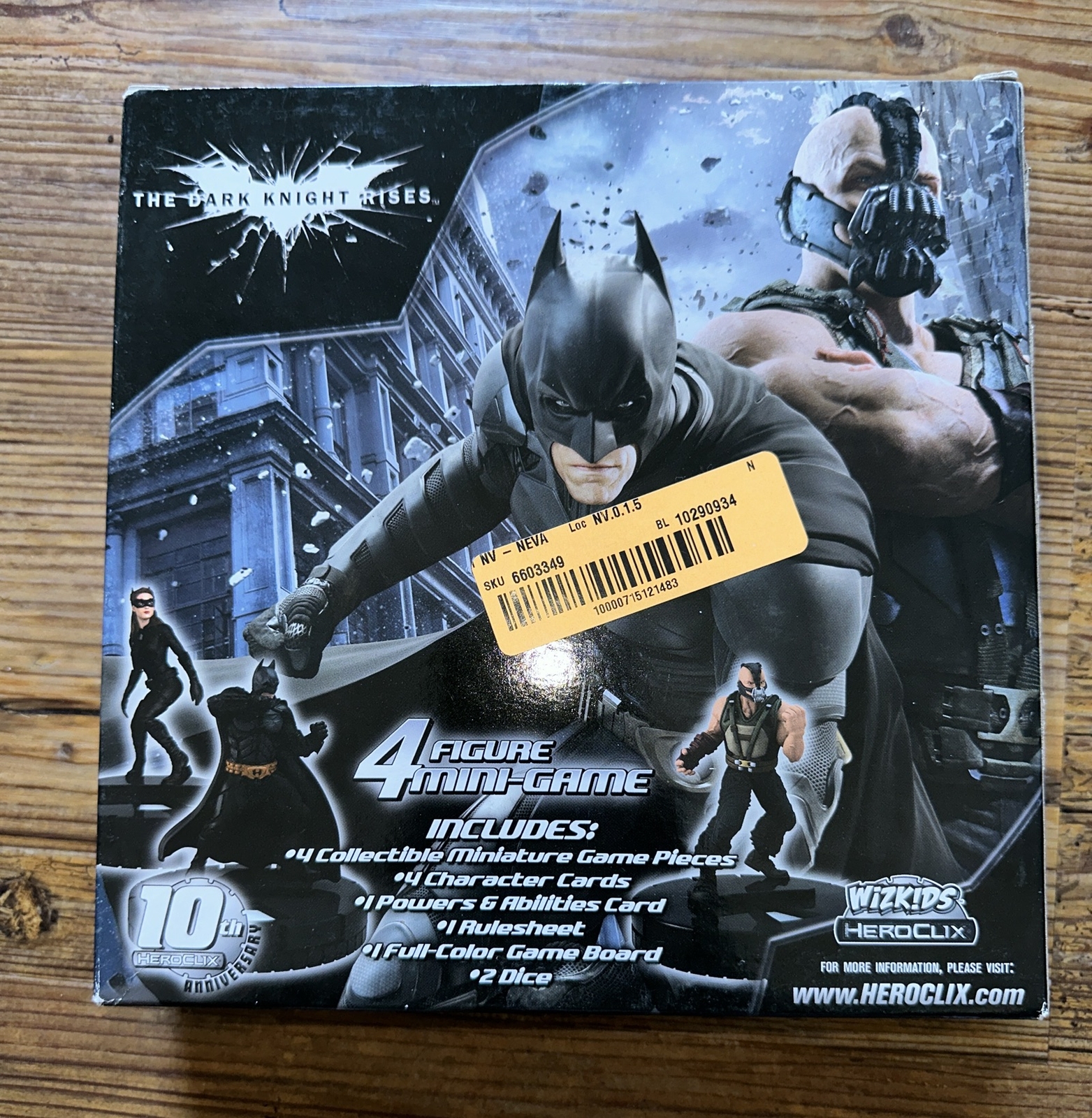 The Dark Knight Rises Mini Figure Game Heroclix Batman Bane Cat woman Scarecrow