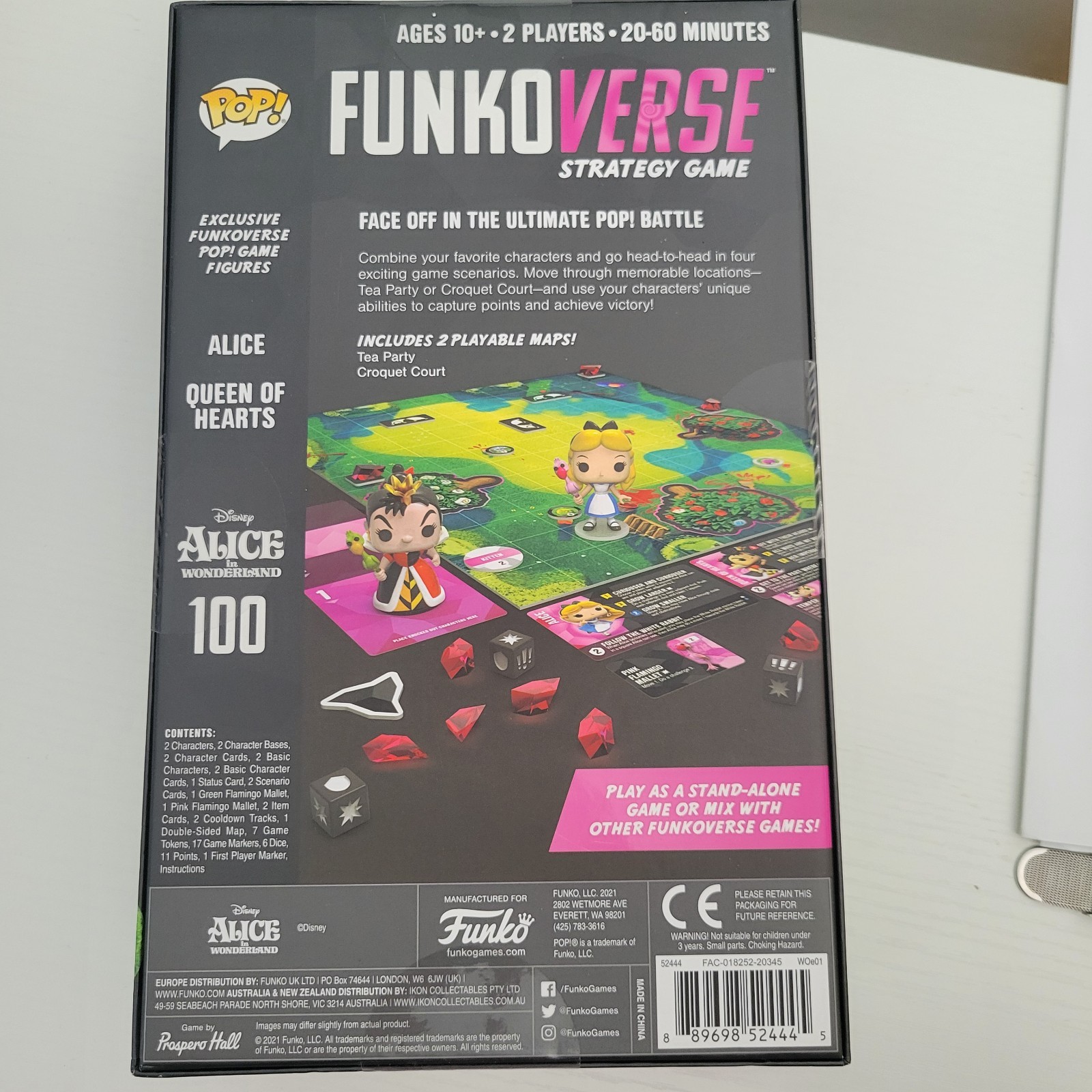 Disney FunkoVerse 2021 Alice In Wonderland 2 Pk Strategy Game NIB Sealed