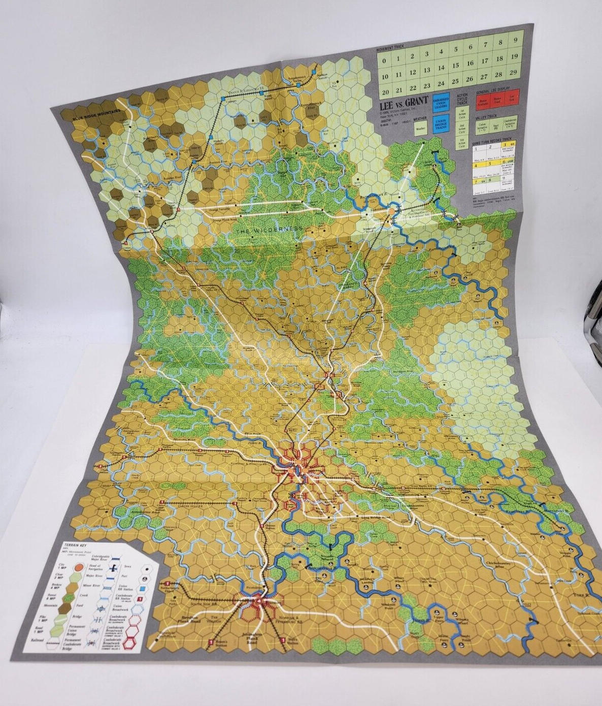 LEE VS GRANT WILDERNESS CAMPAIGN War Board Game Victory Games AH 1988