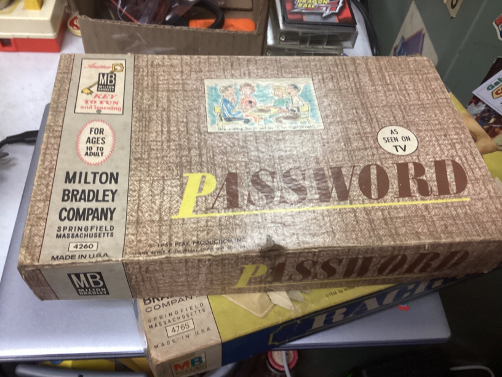 Vintage 1962 Milton Bradley Password Board Game #4260