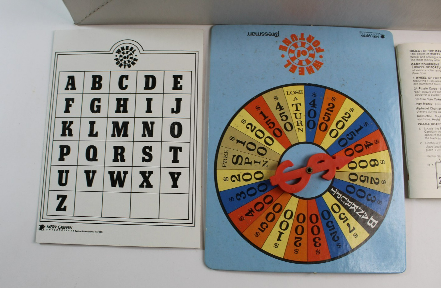 Vintage 1985 Wheel of Fortune Board Game 100% Complete #5555 Pressman Toy Corp