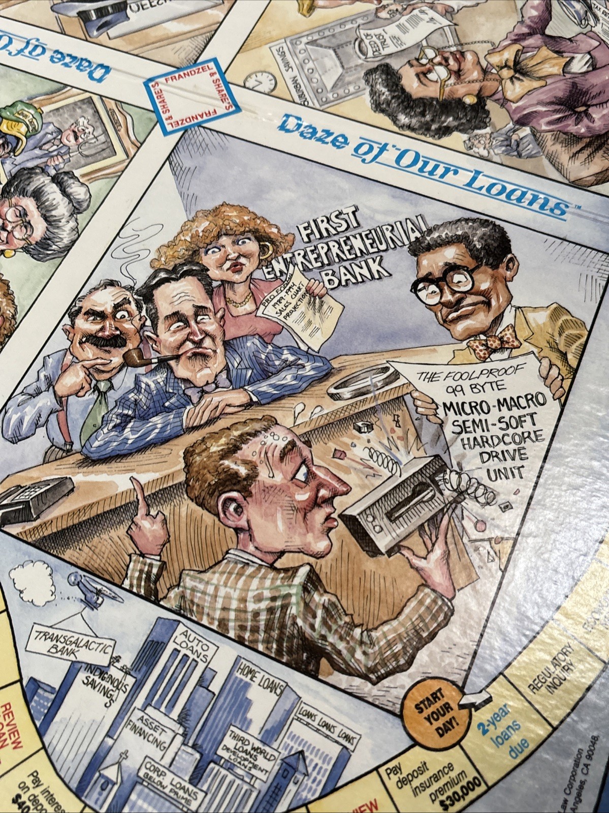 Vintage Rare 1988 Frandzel & Share’s Law Firm Daze of Our Loans Promo Board Game