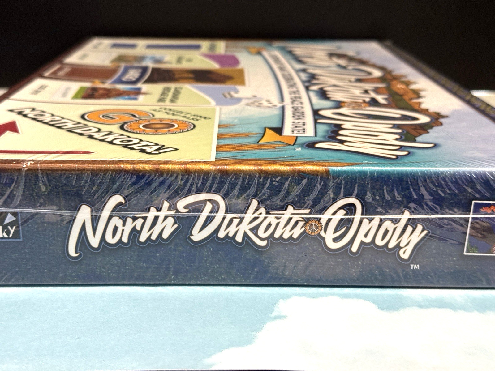 North Dakota-Opoly Monopoly style board Game Celebrating Peace Garden State NEW