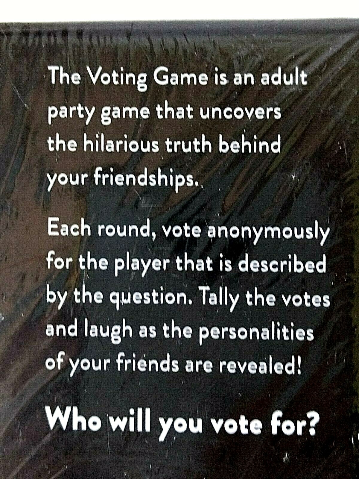 The Voting Adult Party Game Find out Who Your Friends are, Players 5-10, New