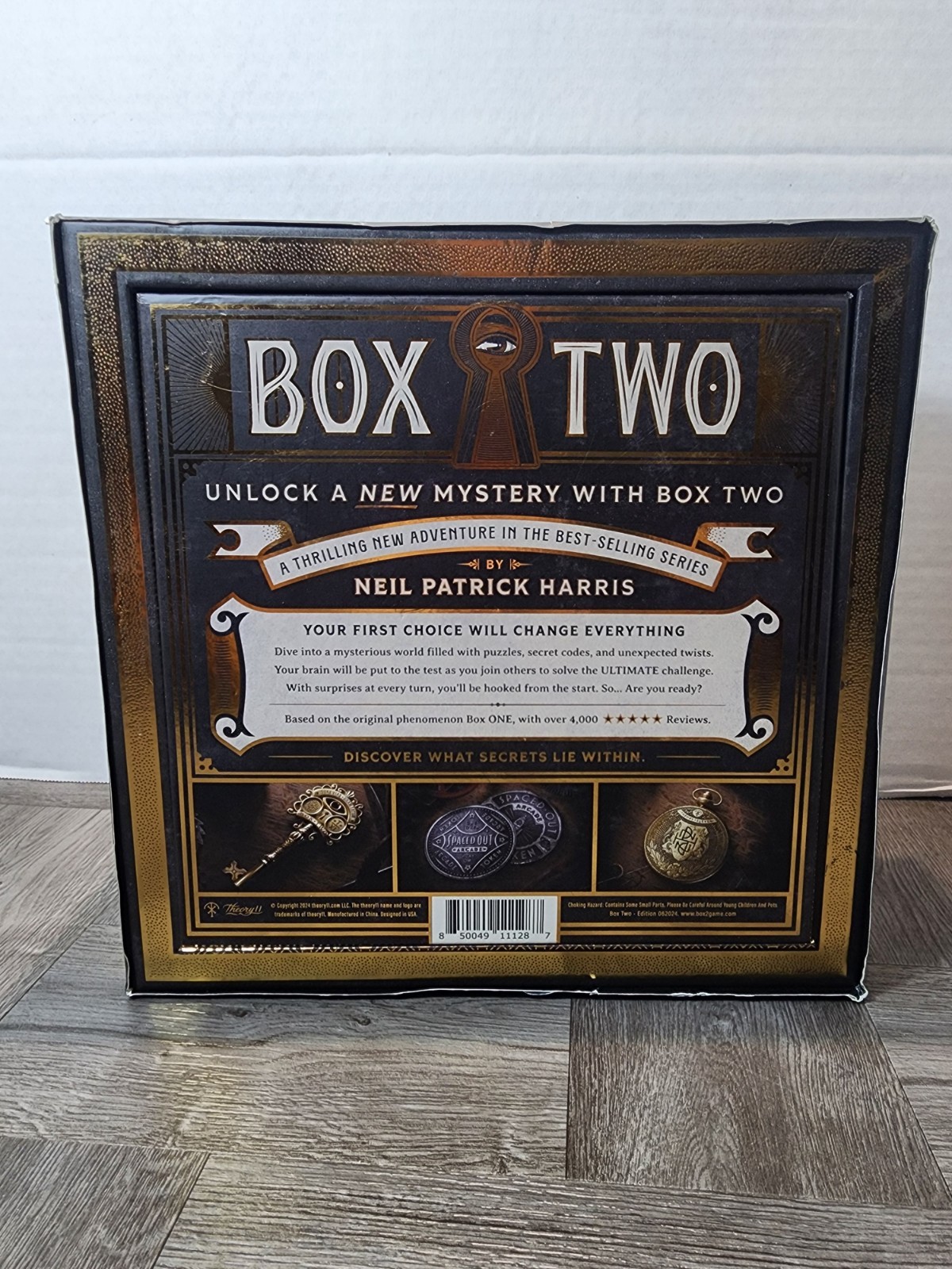 *Read* BOX TWO by Neil Patrick Harris Brand Theory 11 Puzzle Game Incomplete