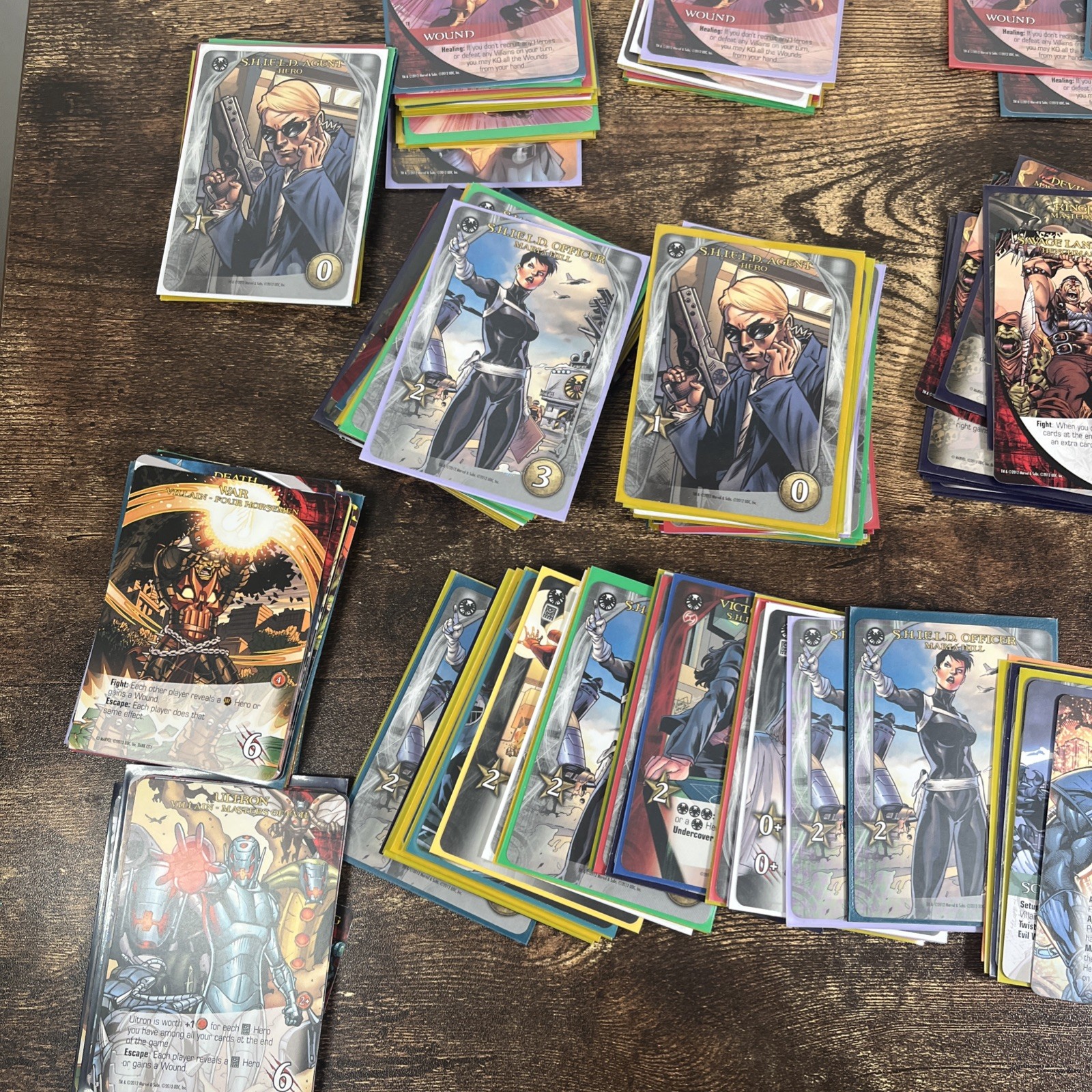 Legendary A Marvel Deck Building Game Mixed LOT 450 Cards