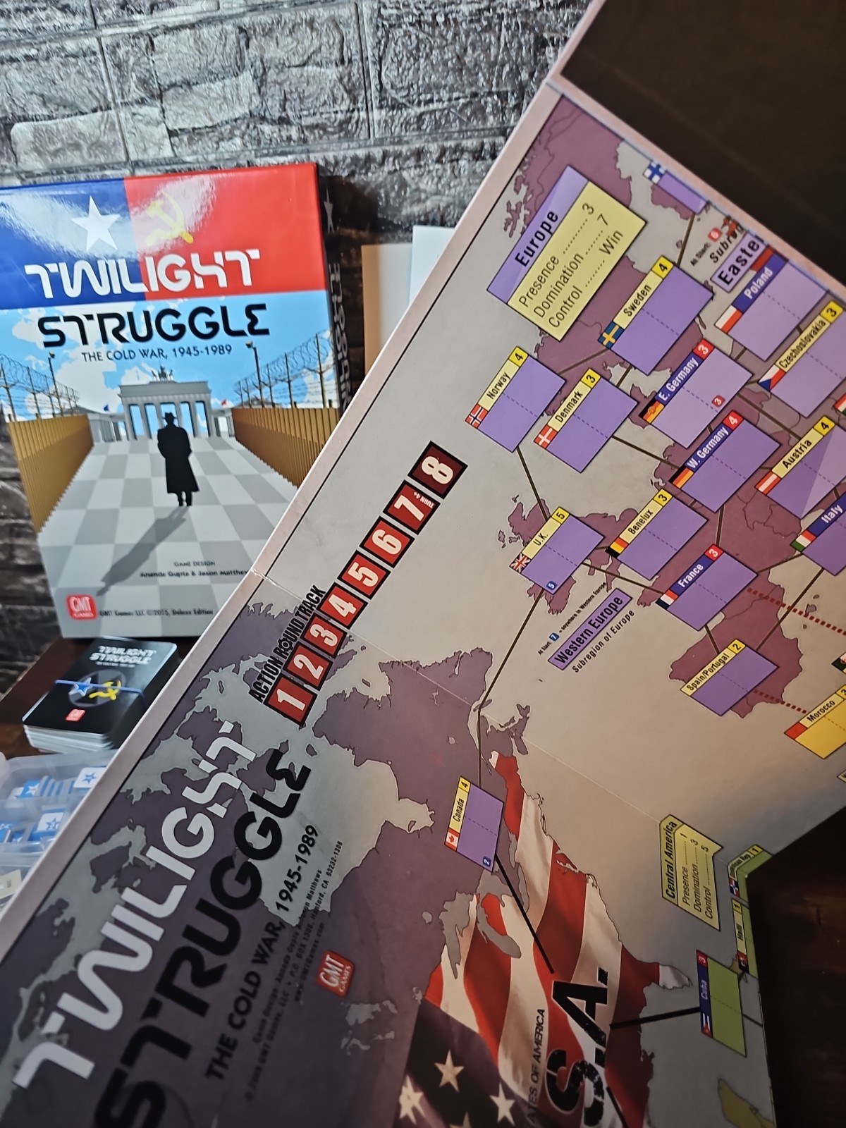 GMT Games Twilight Struggle The Cold War 1945-1989 Deluxe Ed. Board Game 2015
