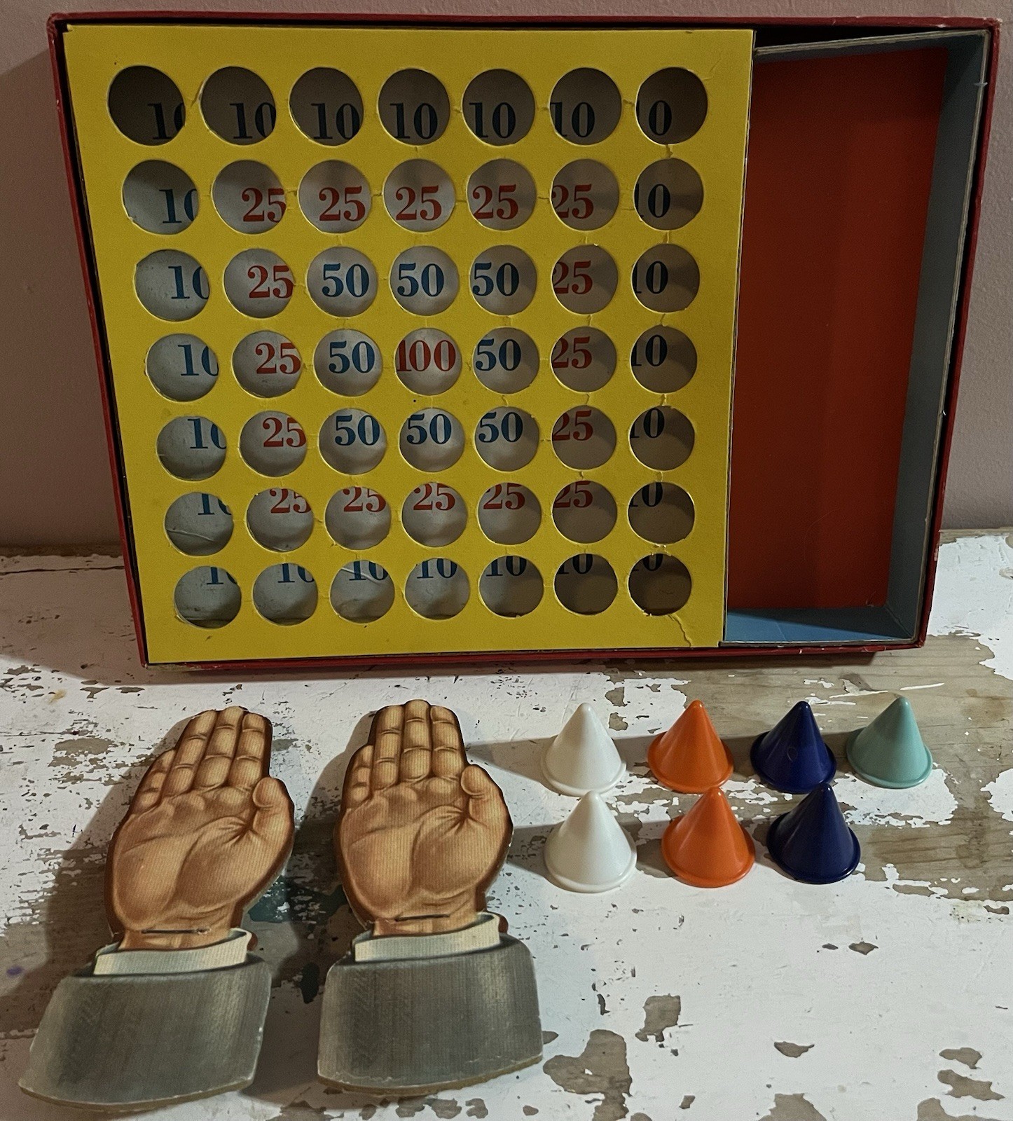 Vintage 1959 Mulder & Zoon Hupla Game No. 1252 – Toss The Hat – Made In Holland