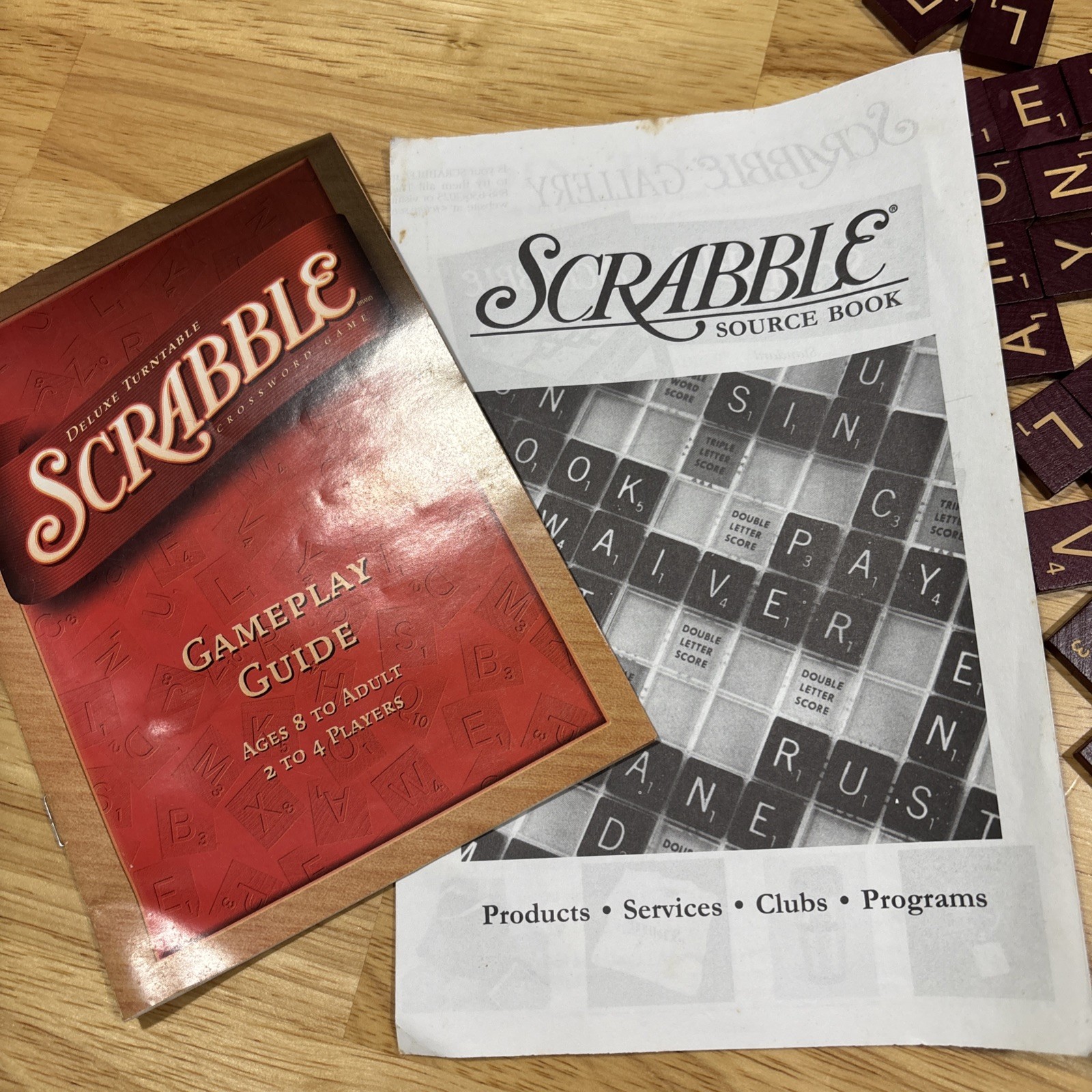 Milton Bradley 4034 Scrabble Deluxe Edition Board Game 2001