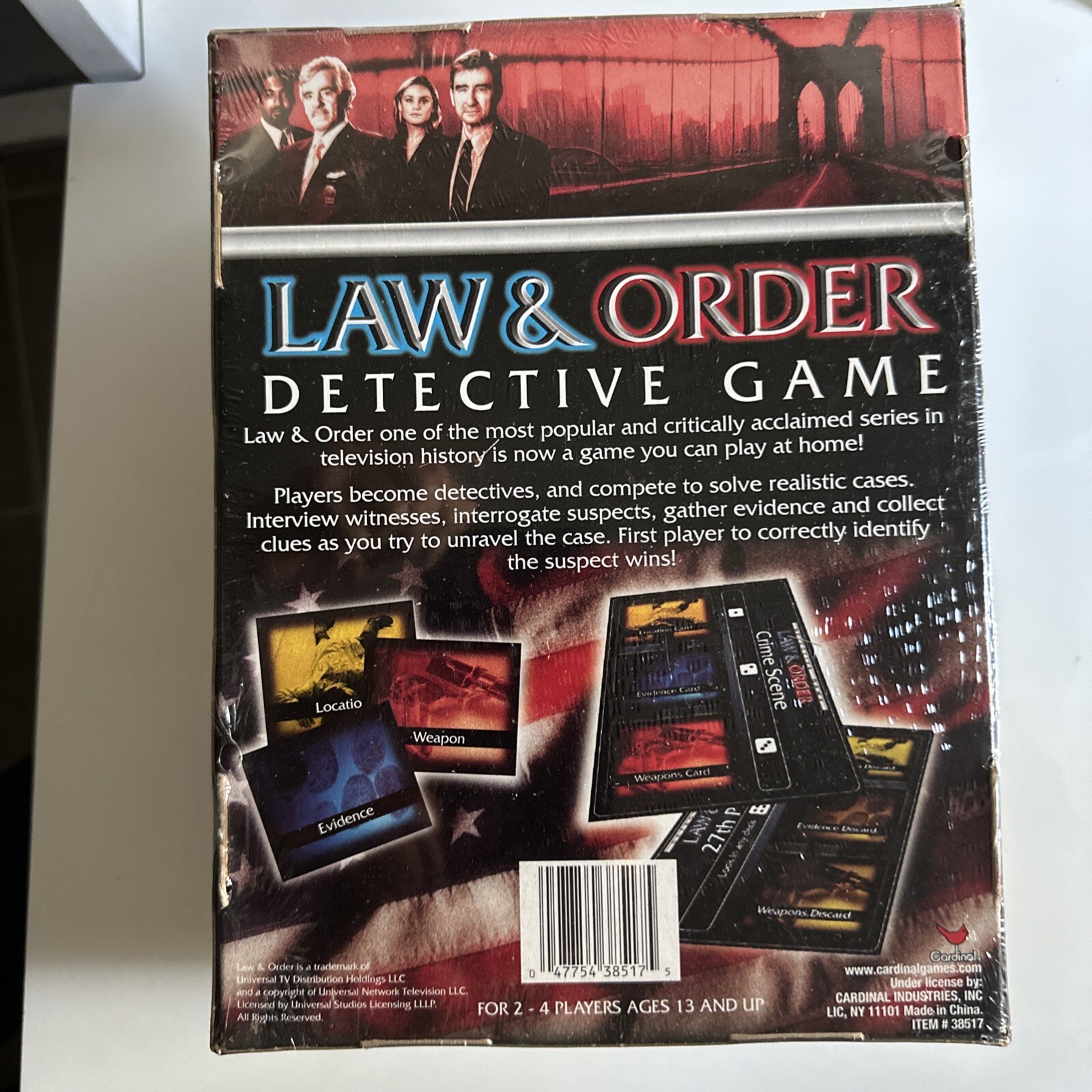 Law & Order Detective Game – NEW Factory Sealed