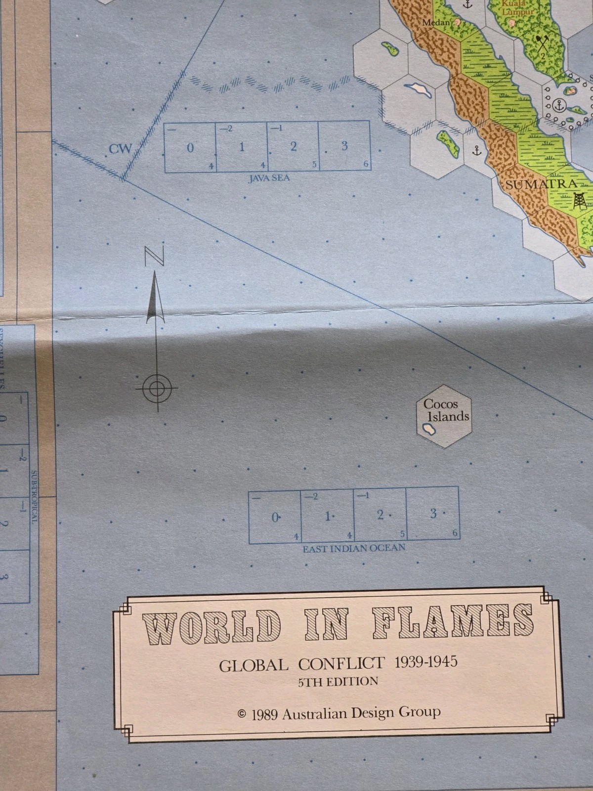 ADG – WORLD IN FLAMES Box Game – WW2 Global Conflict 1939-45 (4th Edition)