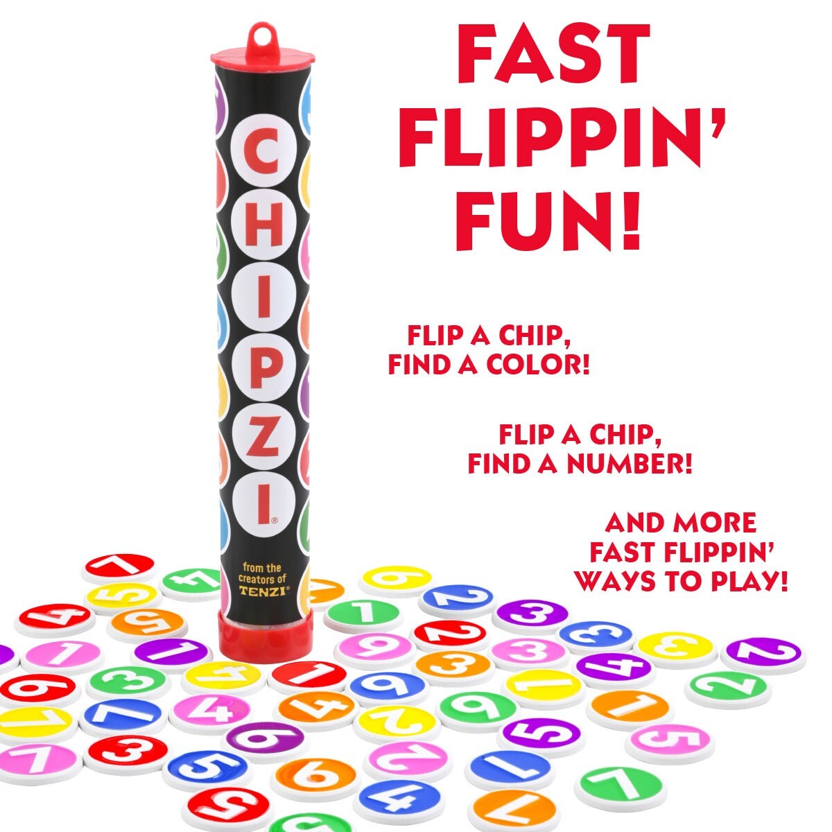 CHIPZI Family Tile Game Fast Matching Carma Games (Makers of TENZI) Color Chip