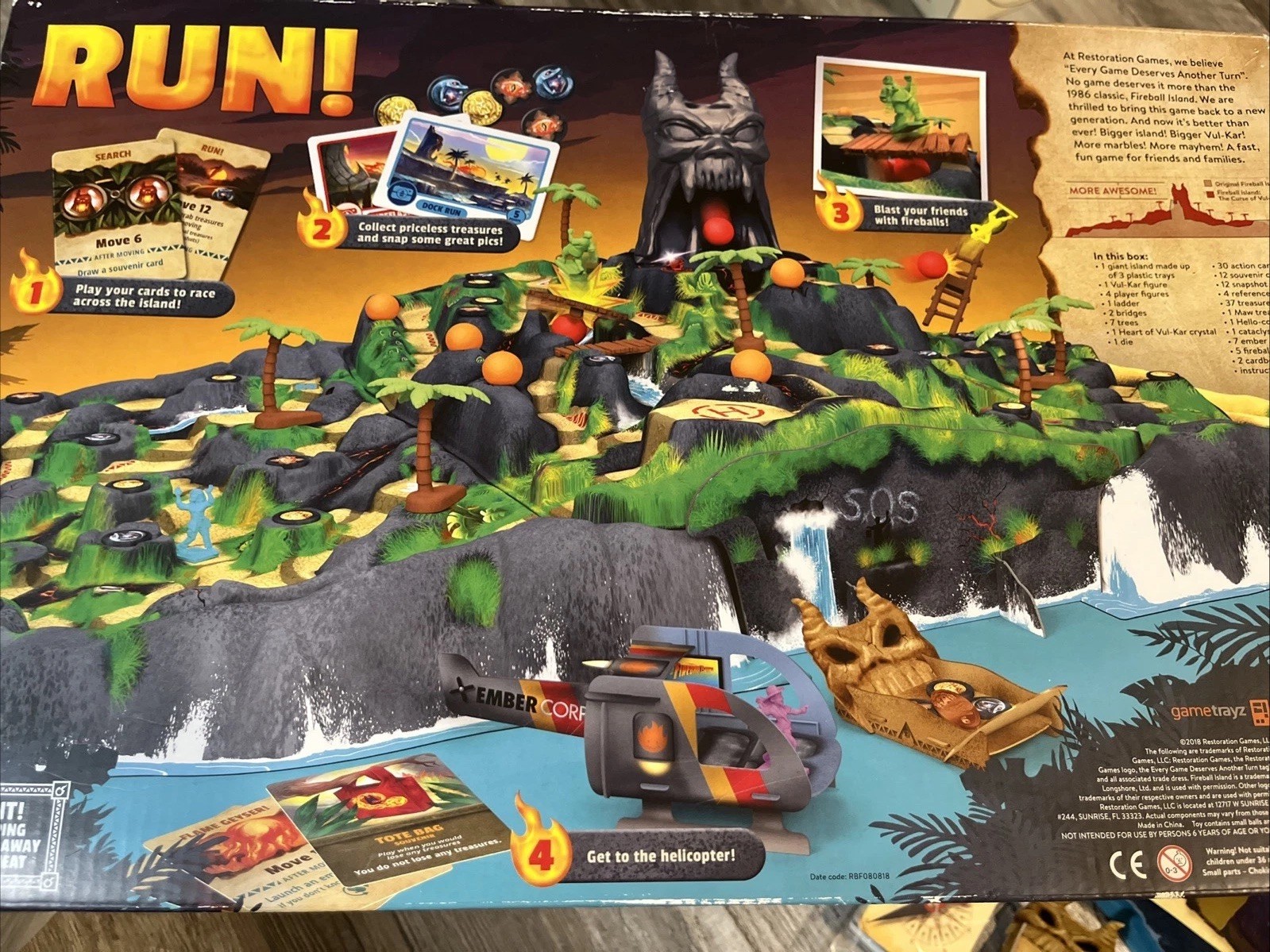 FIREBALL ISLAND THE CURSE OF VUL-KAR Game Deluxe Marbles & Treasure Trove