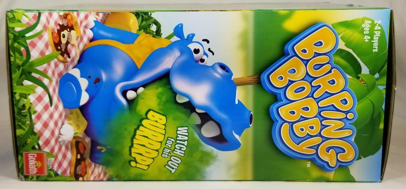 BURPING BOBBY Hippo Game by Goliath 2-4 Players Fun Ages 4+ Watch Out For Burps!