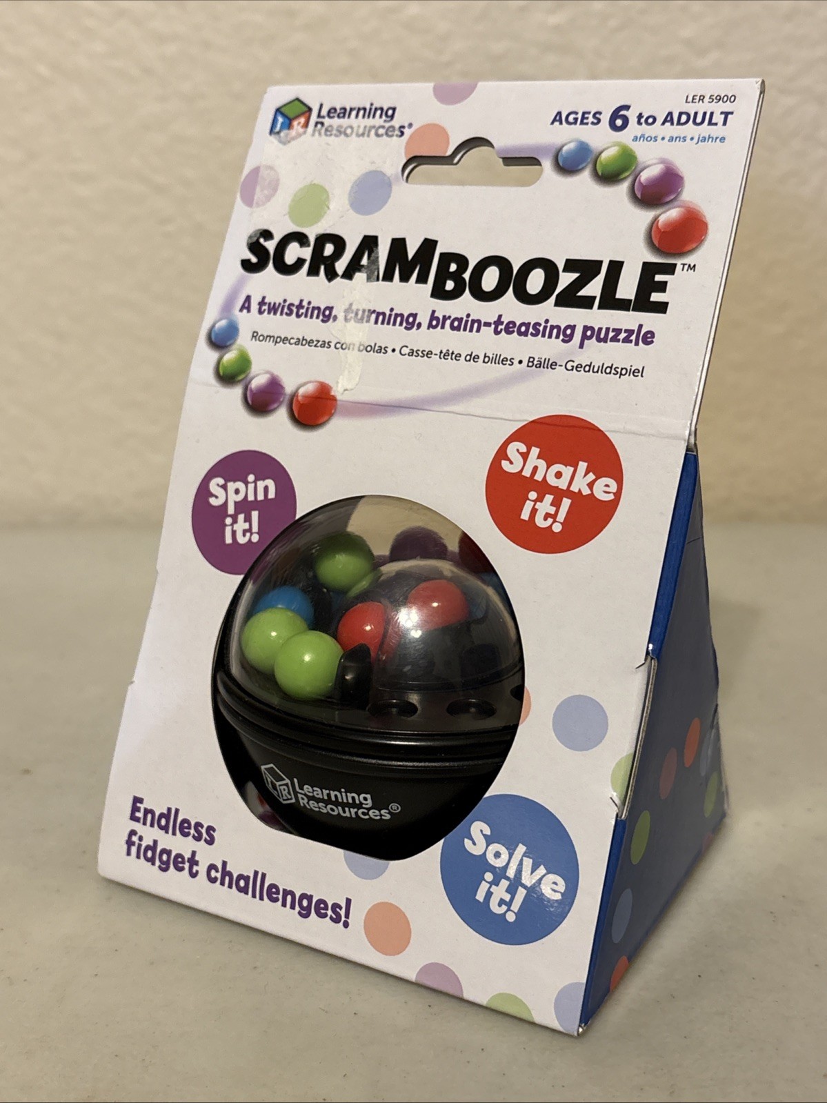 Scramboozle Puzzle Ball 4 x 0.1 inches Learning Resources Brain Teasers Kids