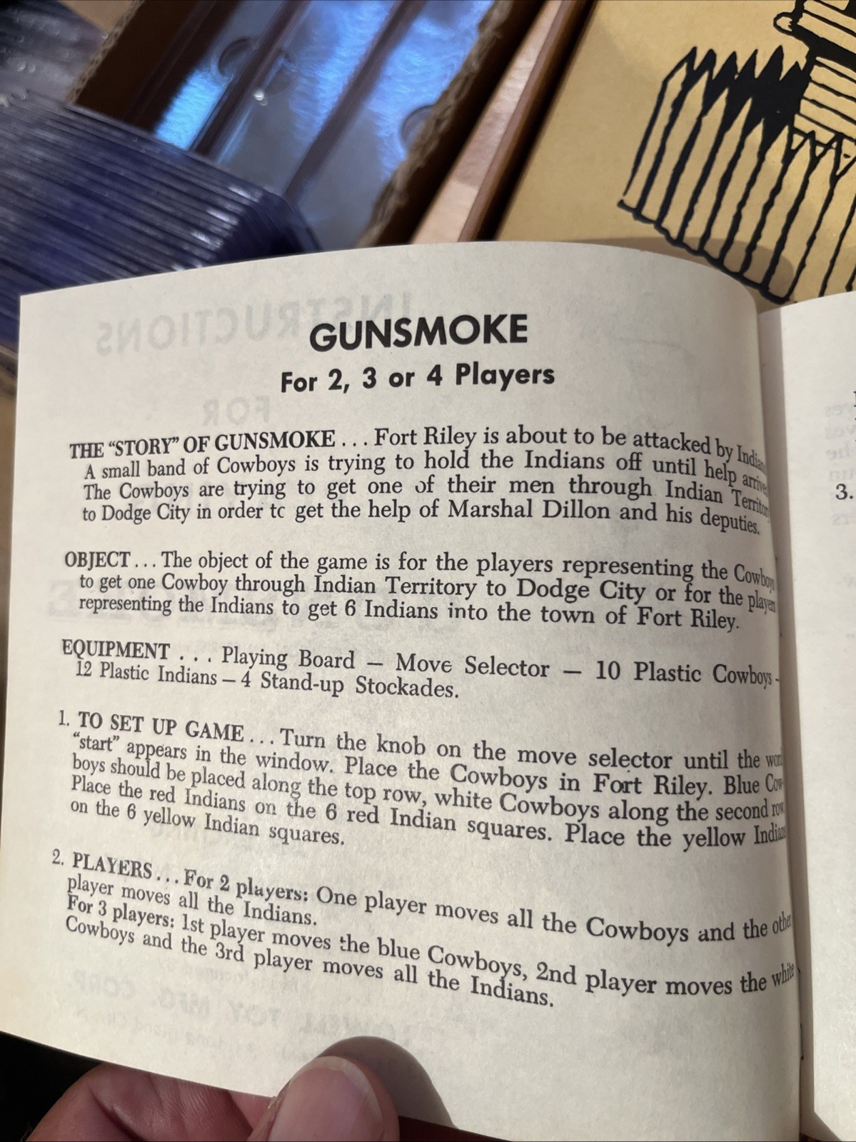 NOS NEVER PLAYED 1958 LOWELL Gunsmoke Boardgame James Arness Marshal Matt Dillon