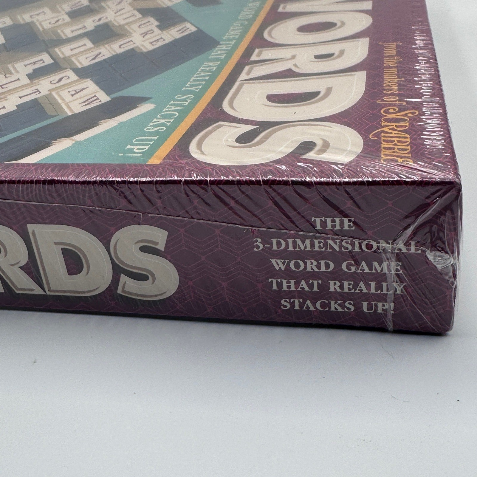 Milton Bradley Upwords 3D Word Game 1997 Expanded 10×10 Grid New Sealed 4312