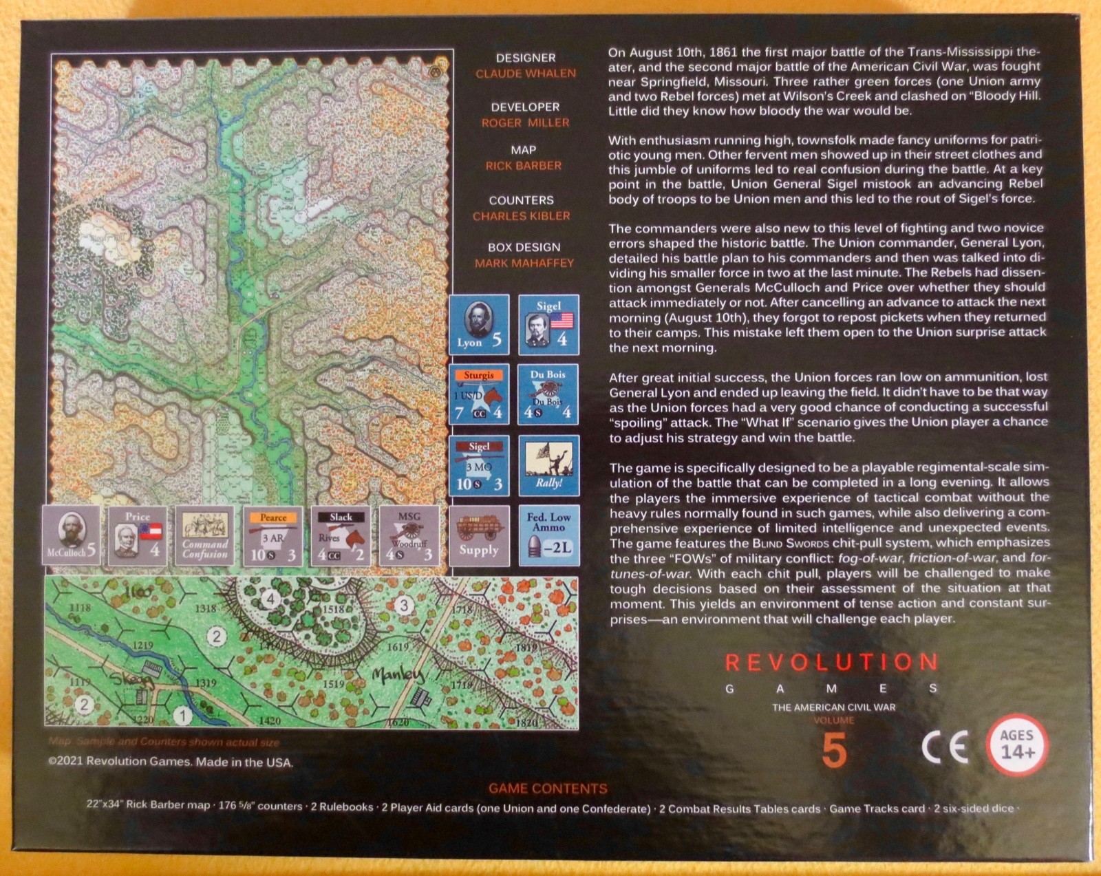 Thunder At Dawn: The Battle of Wilson’s Creek Revolution Games 2021 unpunched