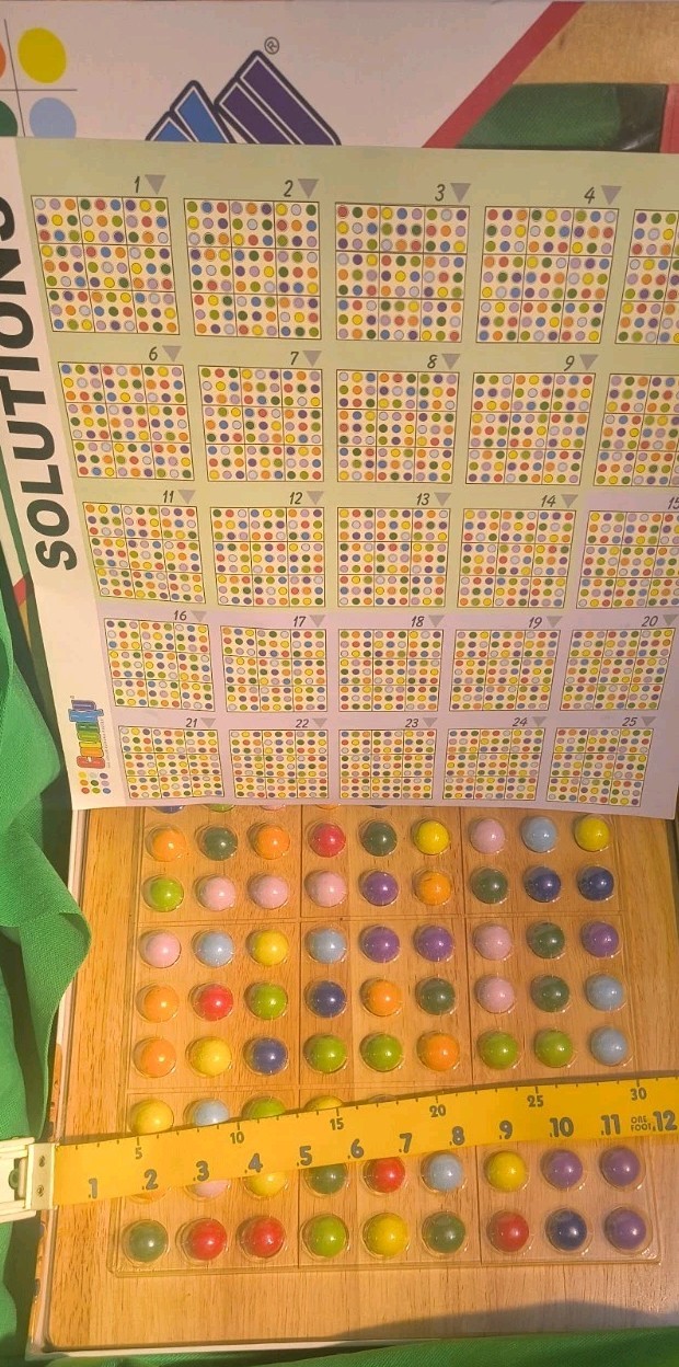 ColorKu Game The Color Sudoku Puzzle COMPLETE Solid Wood w/ Pieces SHIPS FREE