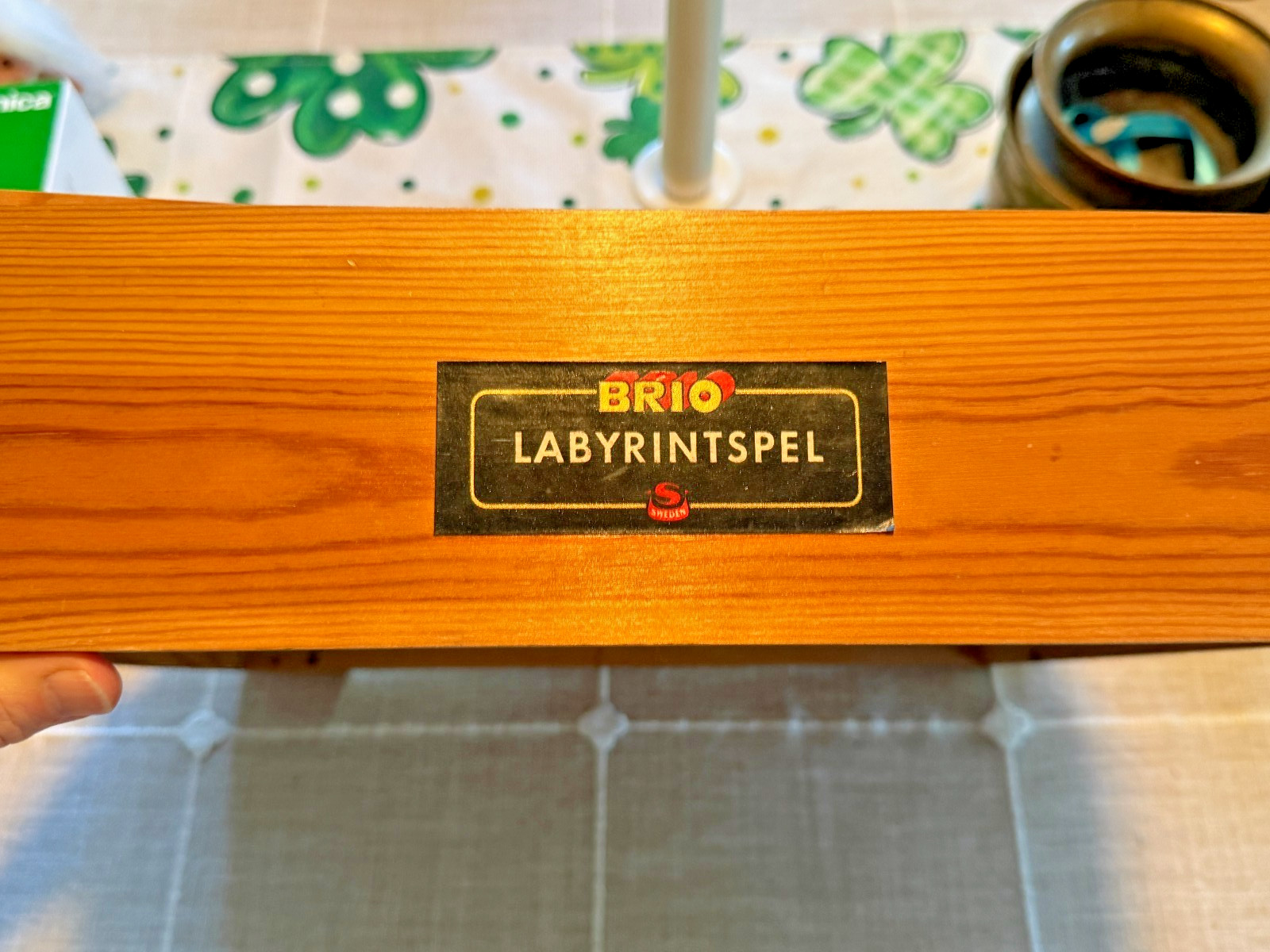 Vintage 1950’s Brio Labyrinth Game Wooden Balance Maze