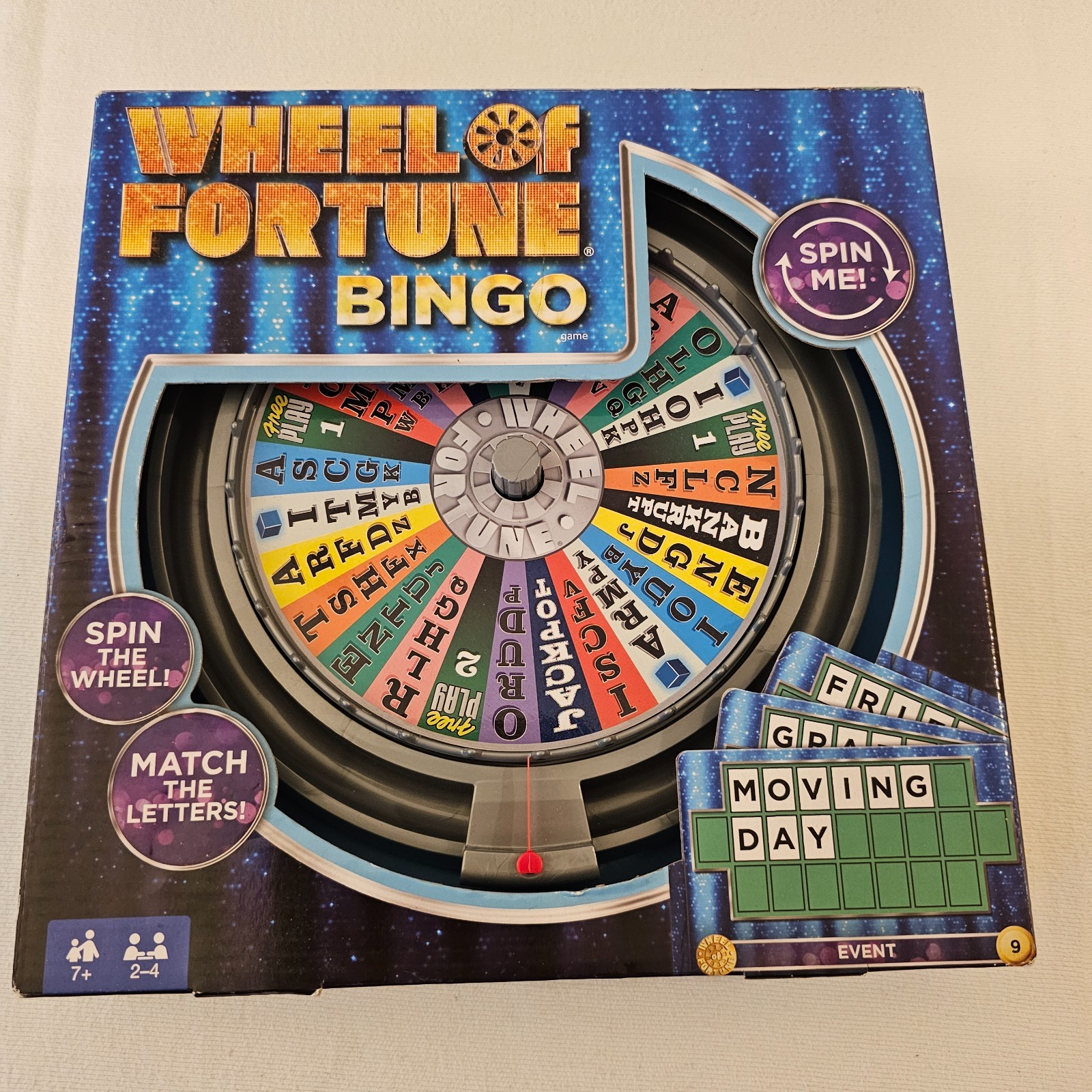 Wheel of Fortune Bingo tabletop game Spinning Wheel for a Chance to Win