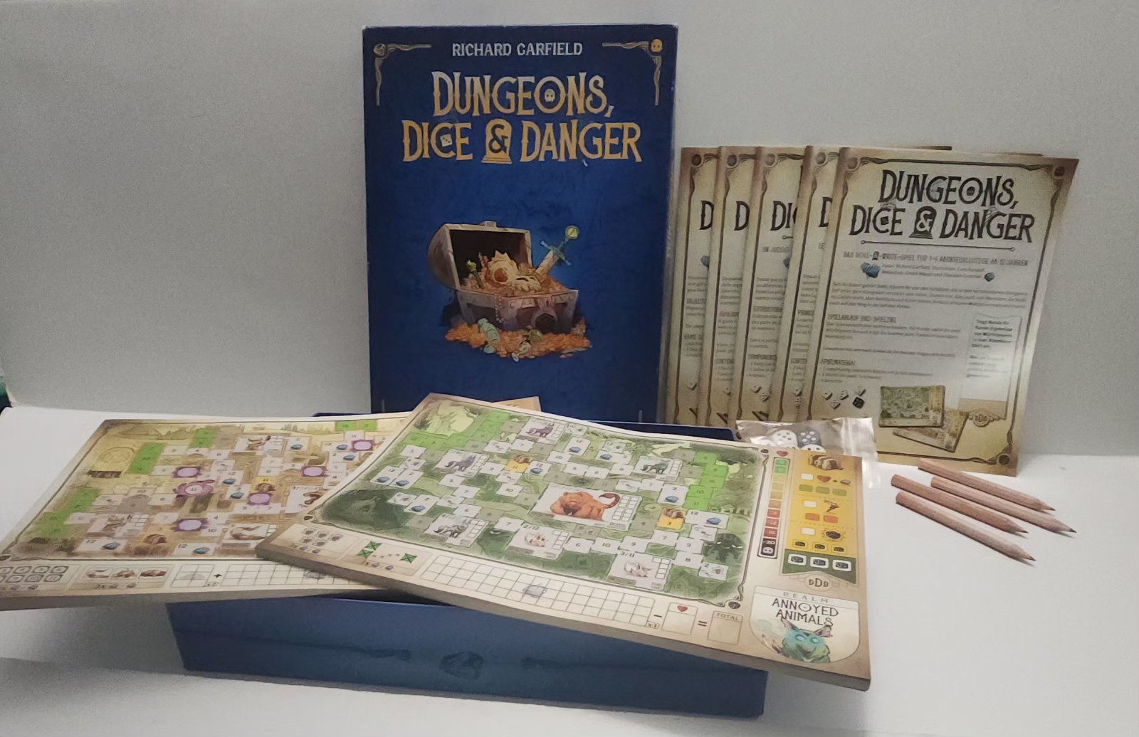 Dungeons Dice & Danger Roll & Write Strategy Game Ravensburger Ages 12 & up