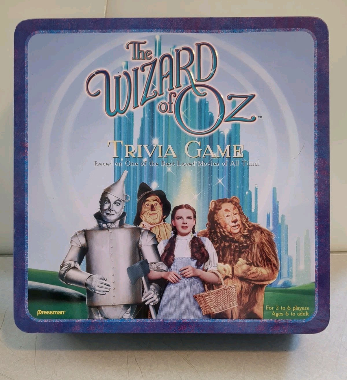 Wizard of Oz Trivia Game Complete Pressman 1999 Tin