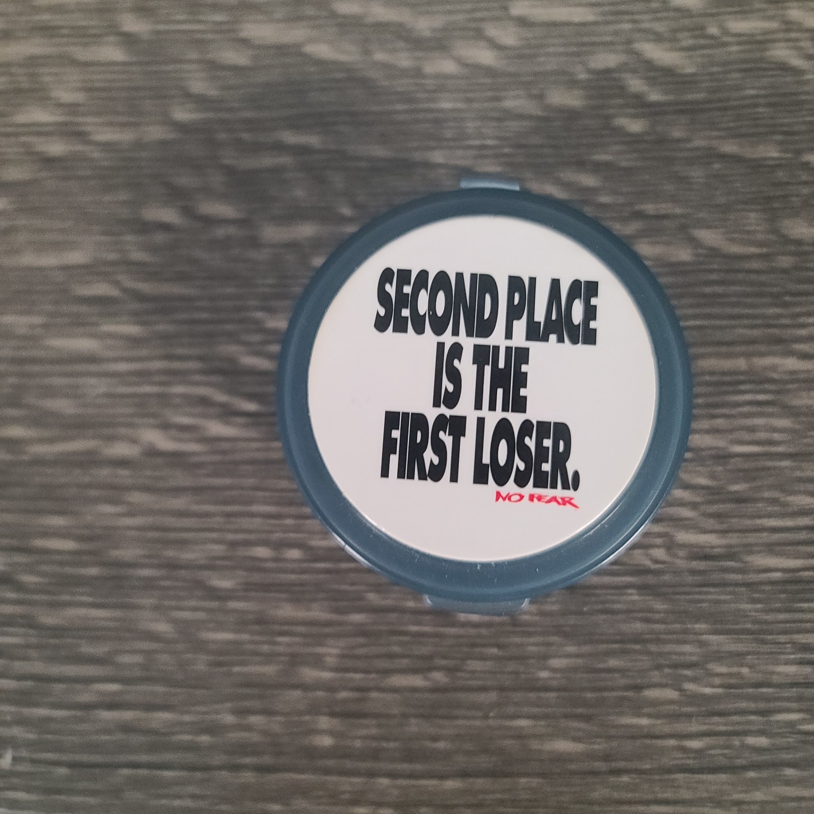 No Fear POGs Milk Cap 5 Pogs 1 Plastic Slammer And Container