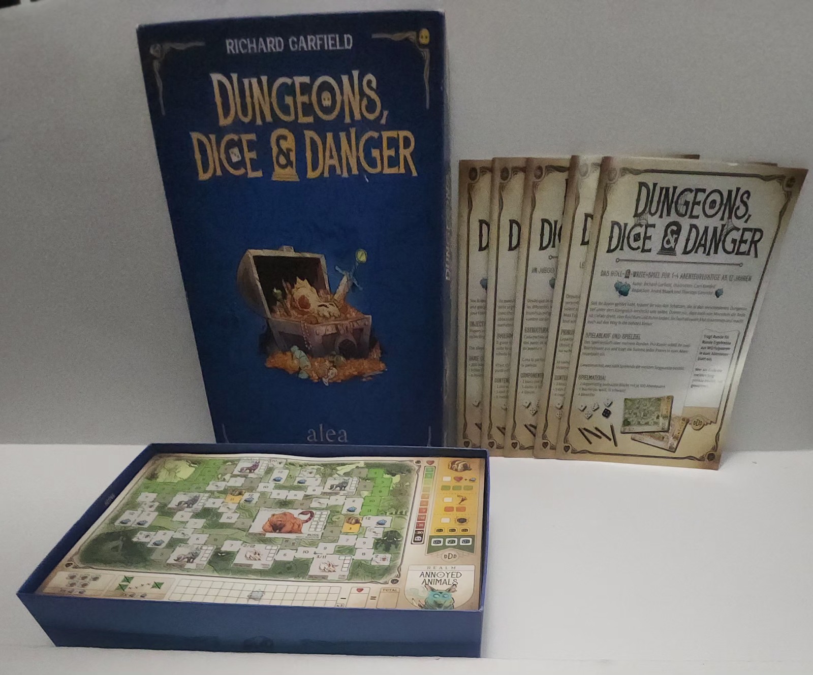 Dungeons Dice & Danger Roll & Write Strategy Game Ravensburger Ages 12 & up