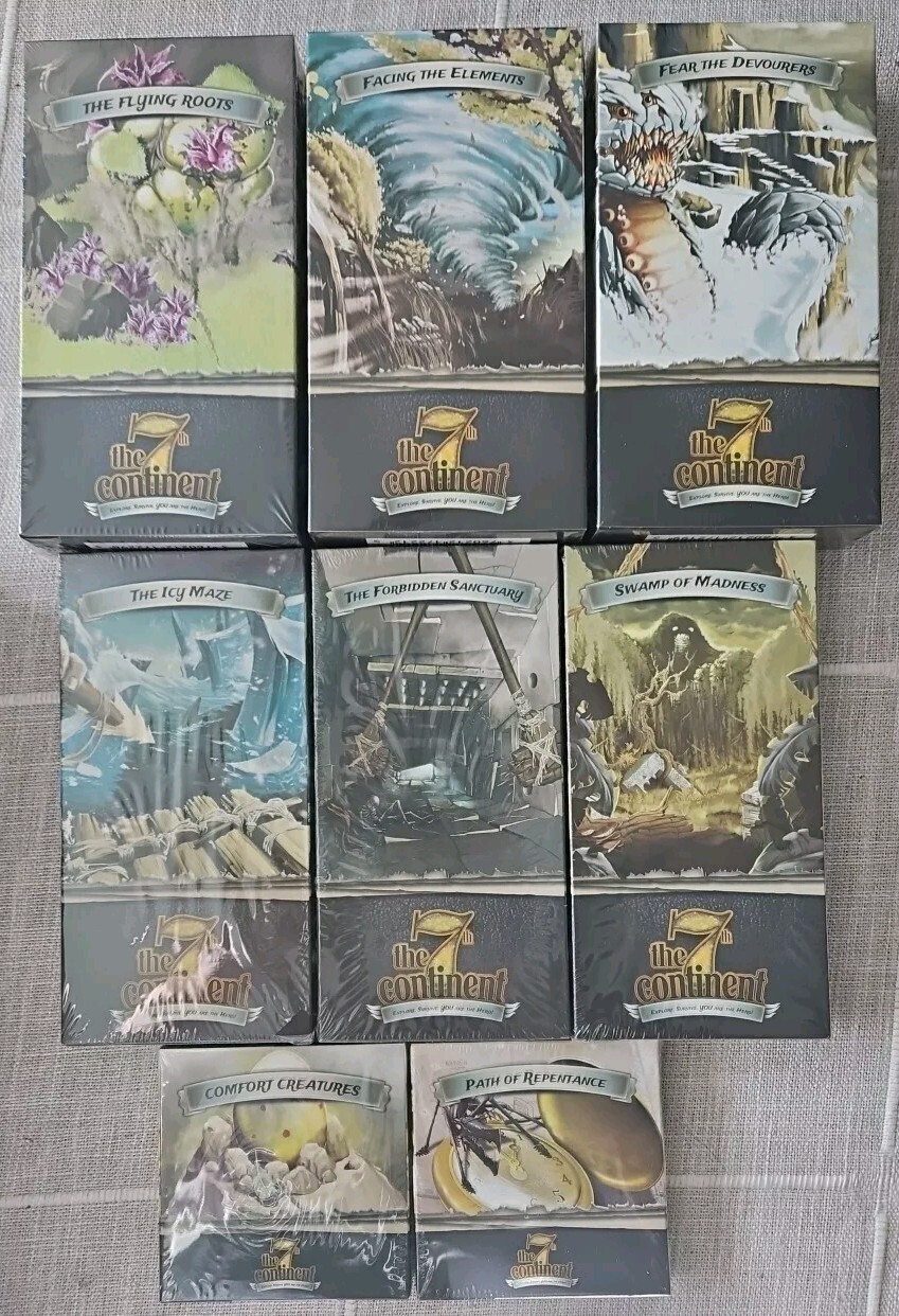 7th Continent Kickstarter + 8 Expansions + What Goes Up Must Come Down + Core