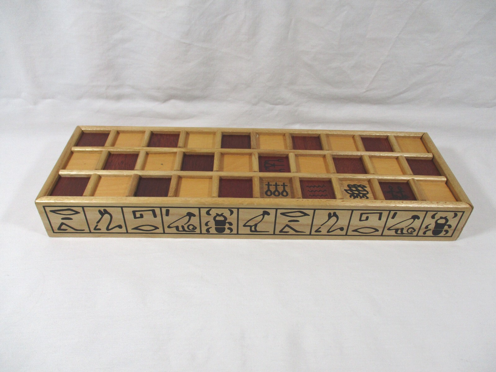 Senet Game Favorite Ancient Egyptian Board Game Wooden replacemt GAME BOARD ONLY