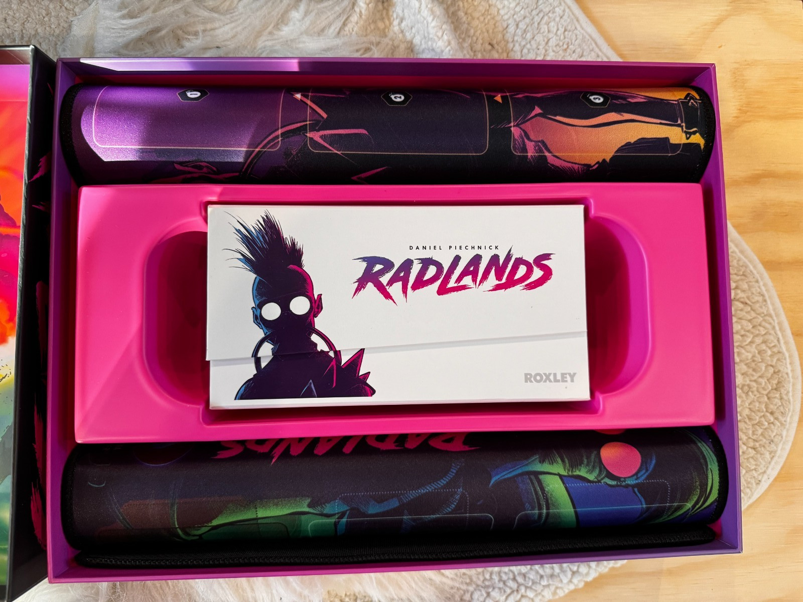 Roxley Boardgame Radlands (Super Deluxe Ed) Box NM + Promo Pack &Cult of Chrome