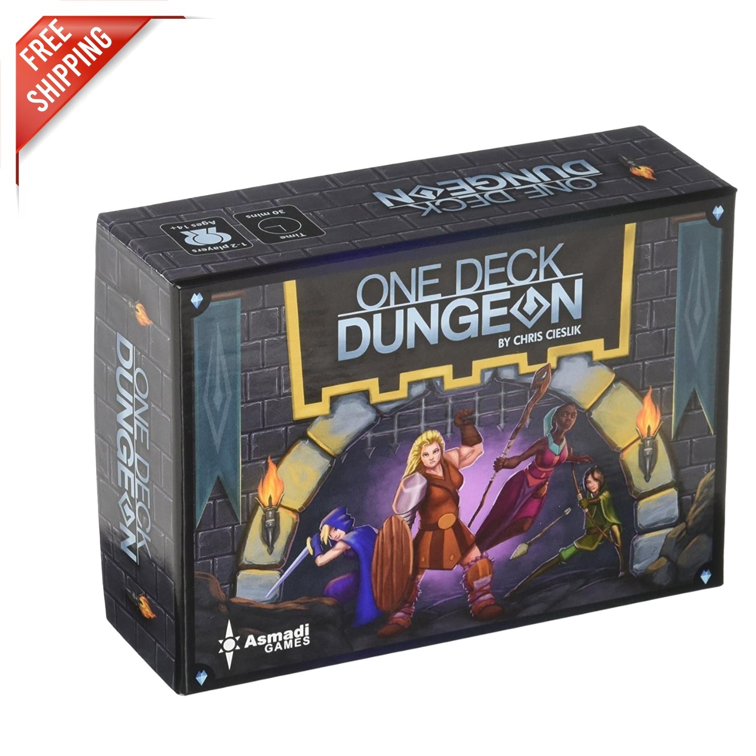 One Deck Dungeon: Tactical Adventure for 1-2 Players – Easy Play in 30-45 Mins