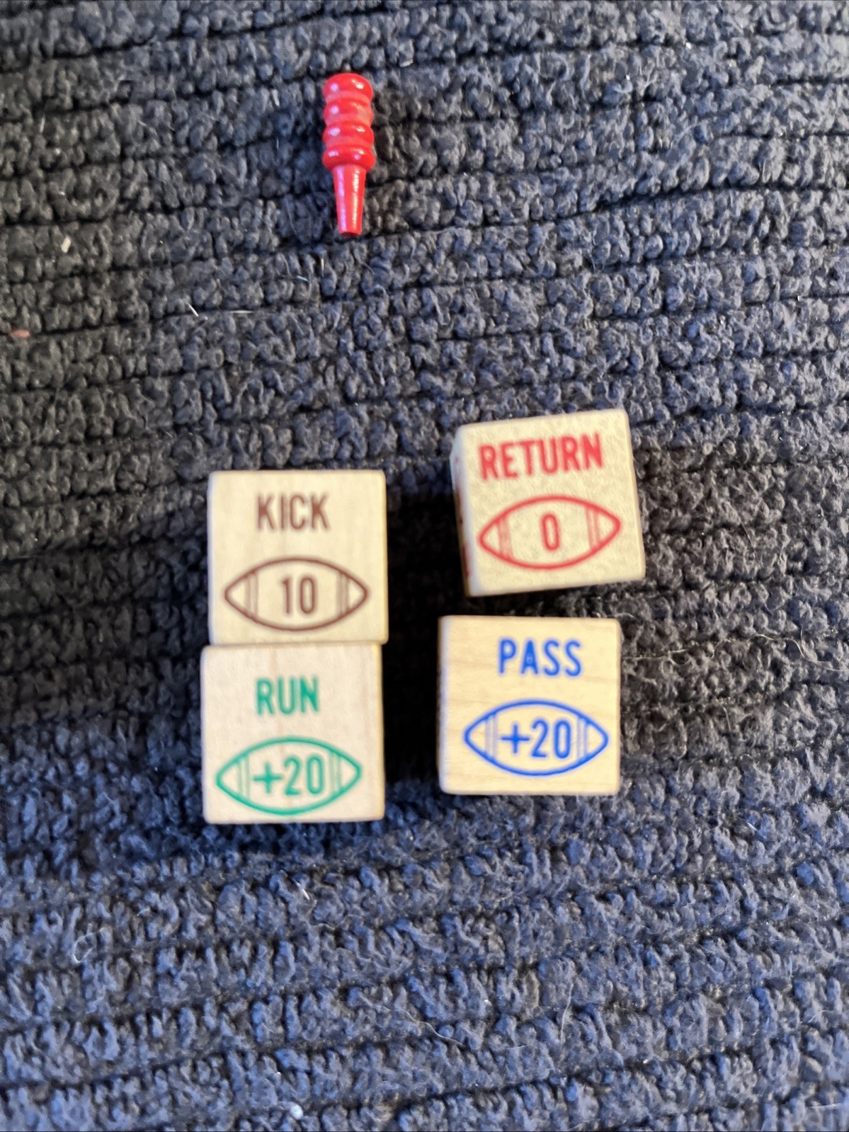 Vintage Crestline Playoff Football Dice Game 1970s Tabletop Toy