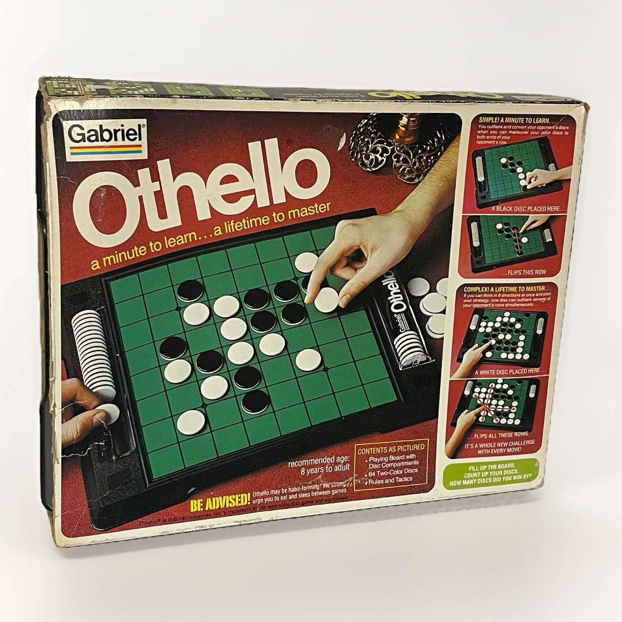 Vintage 1975 Othello Gabriel Classic Board Game W/instructions Complete ⬇️Read