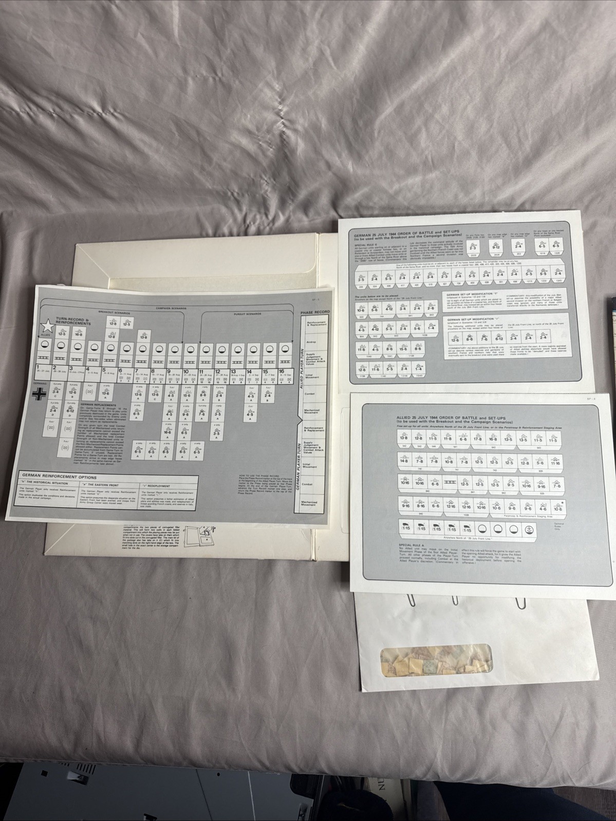 SPI – BREAKOUT & PURSUIT – Battle for France 1944 (PUN) RARE White Box 1972