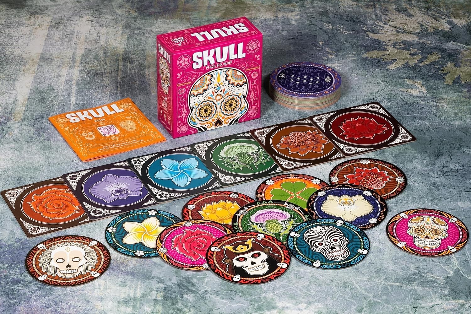 Skull Ultimate Bluffing Card Game PINK BOX Asmodee SCSK02EN 2025 edition