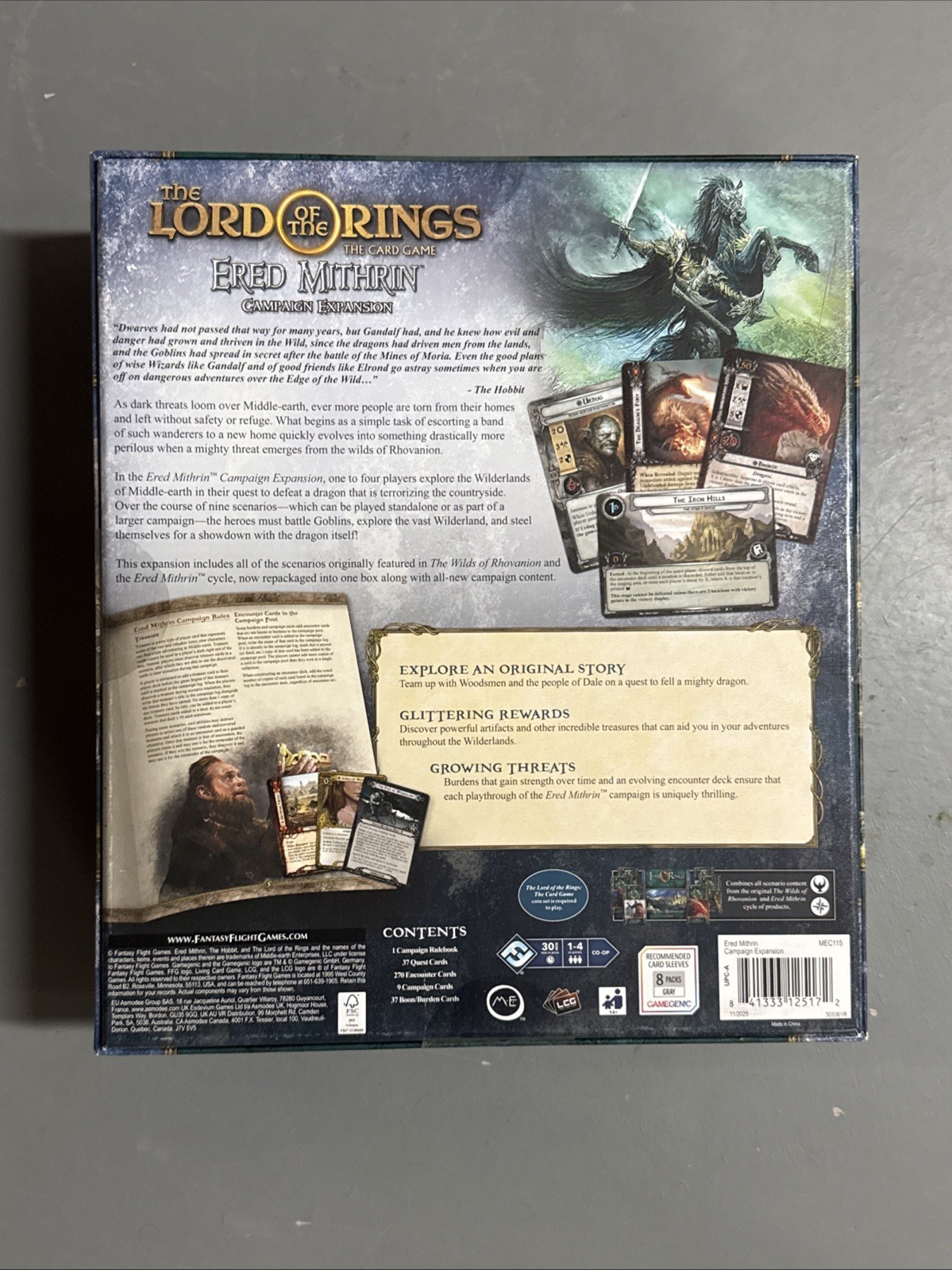 Lord of the Rings LCG Ered Mithrin Campaign Box | New Sealed