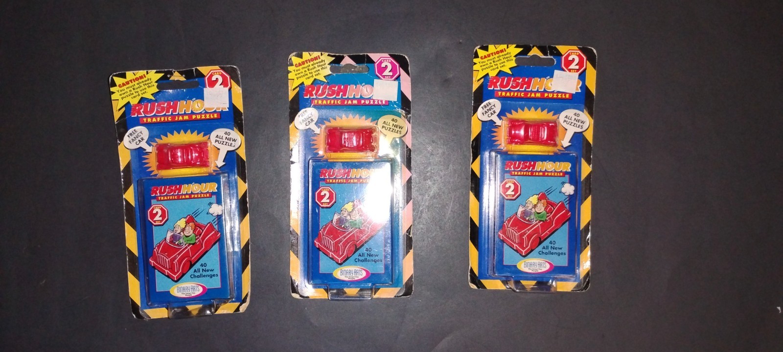1997 Rush Hour Traffic Jam Card Set #2 40 card pack & Car