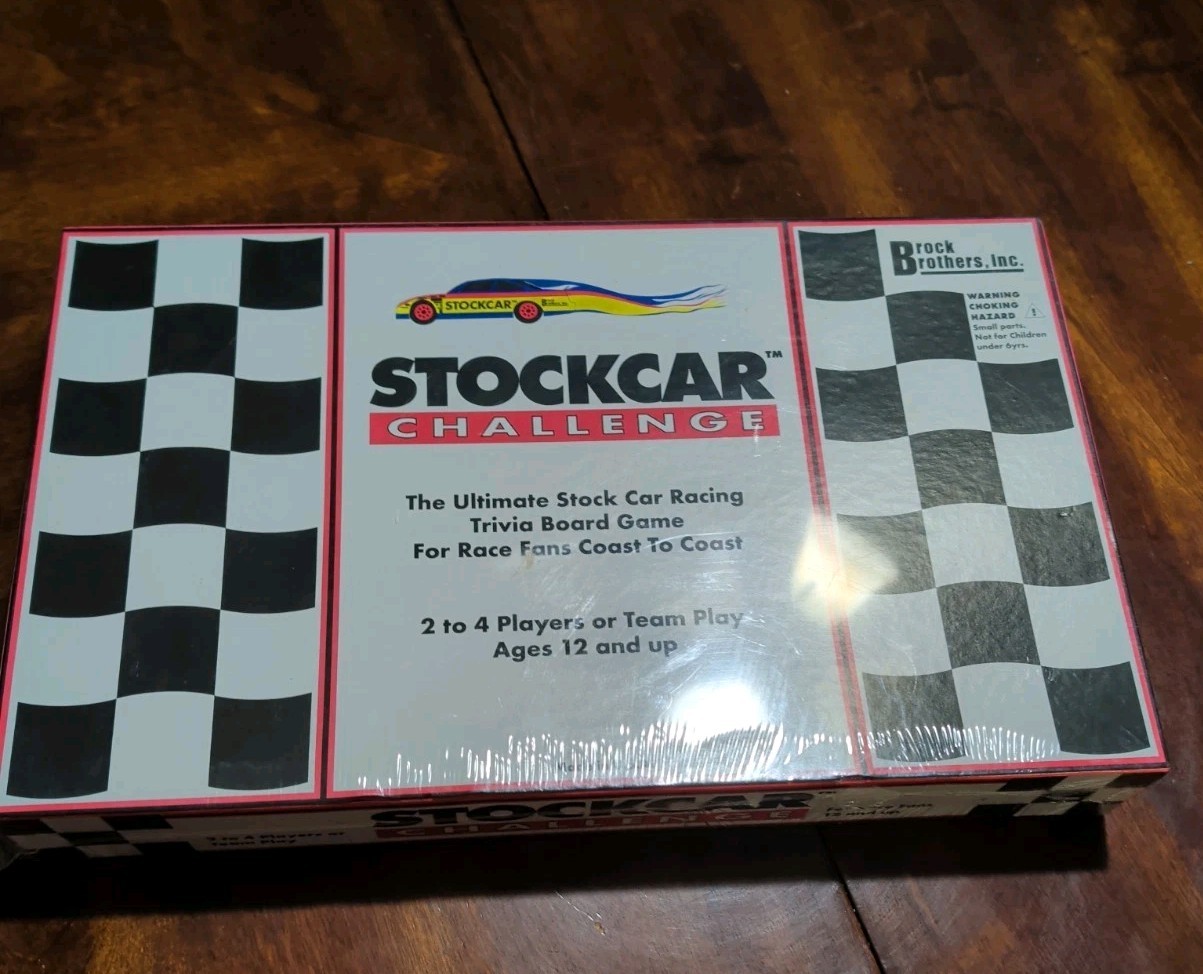 Vintage Stock Car Challenge Trivia Board Game Brand New Sealed